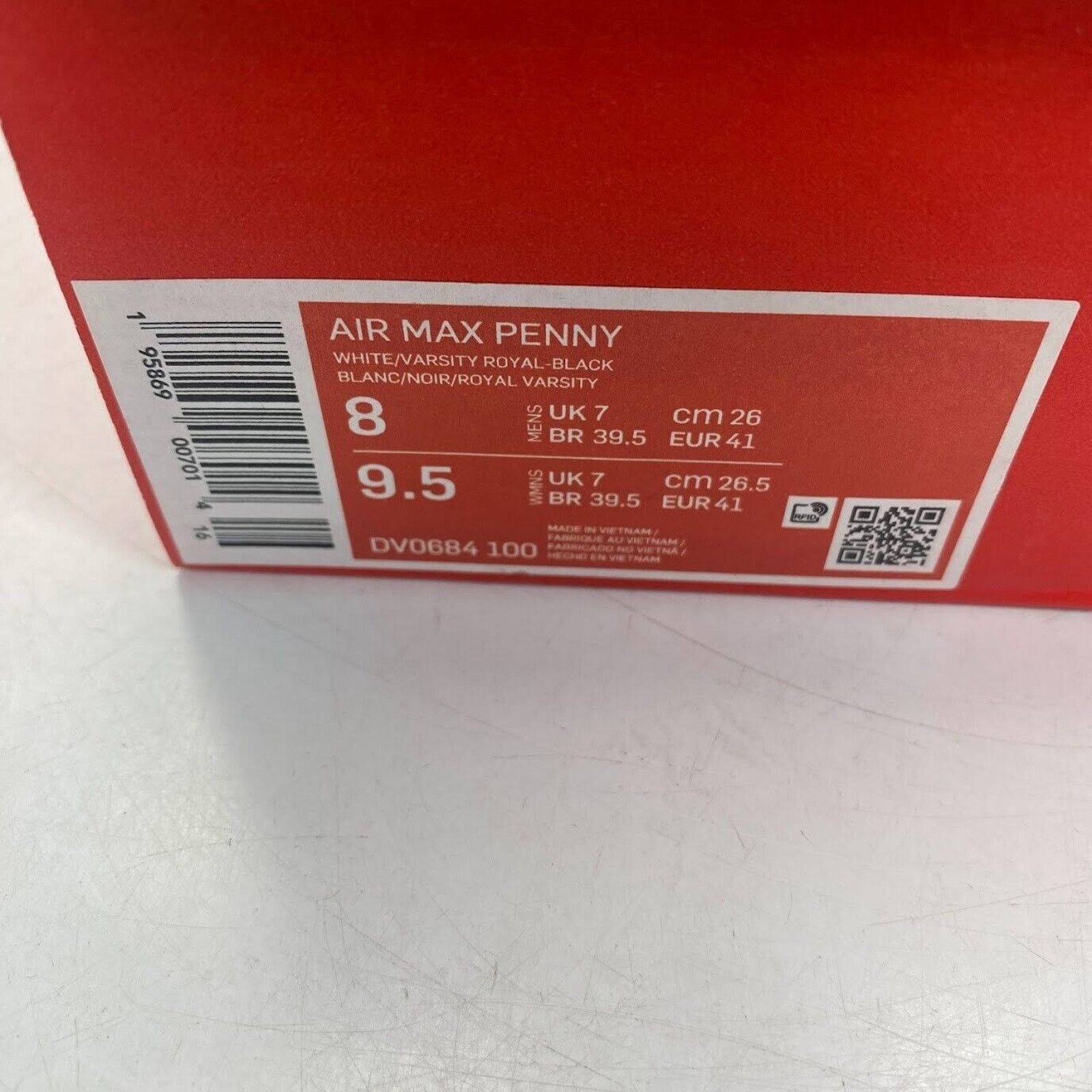 Nike NEW Nike Air Max Penny White Blue DV0684-100 Size US 8 / EU 41 - 9 Thumbnail