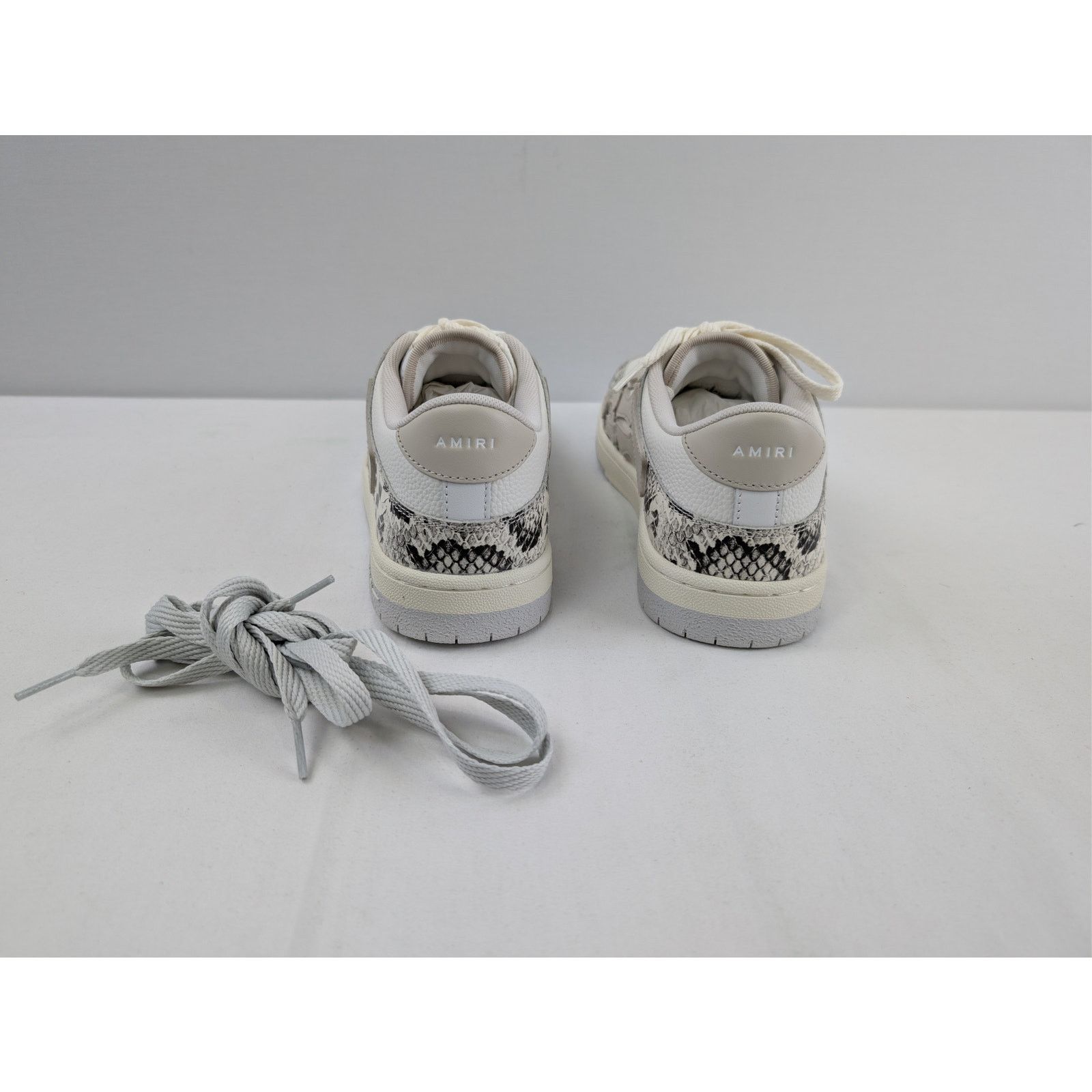 Amiri o1rshd1 Snake Skeleton Top Low Sneakers in Alabaster Size US 8 / EU 41 - 9 Thumbnail