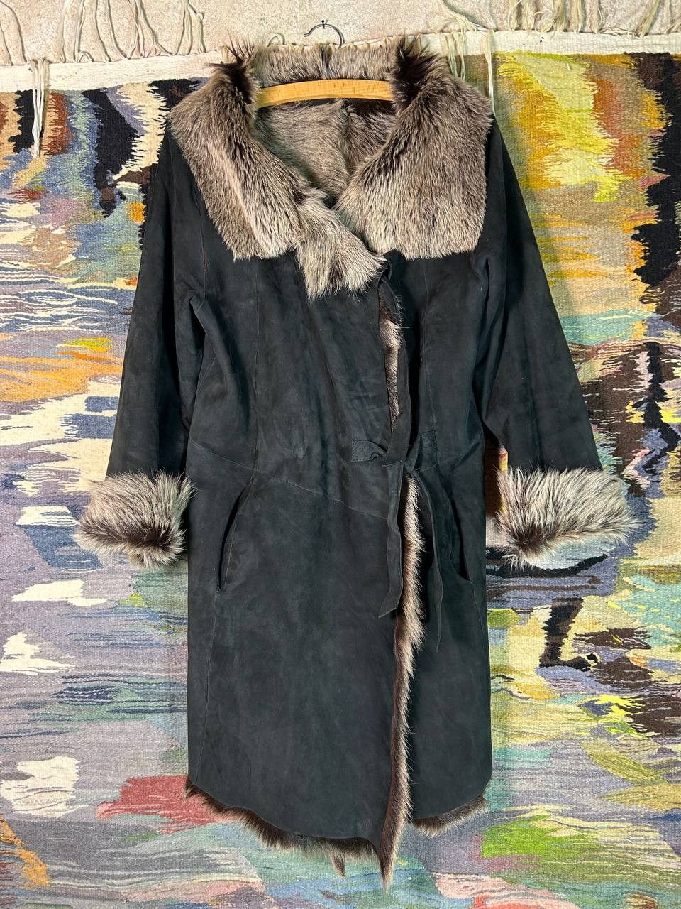 Annette Gortz Annette Görtz Fur & Leather Coat Real Fur AvantGarde EU36 Size S / US 4 / IT 40 - 3 Thumbnail