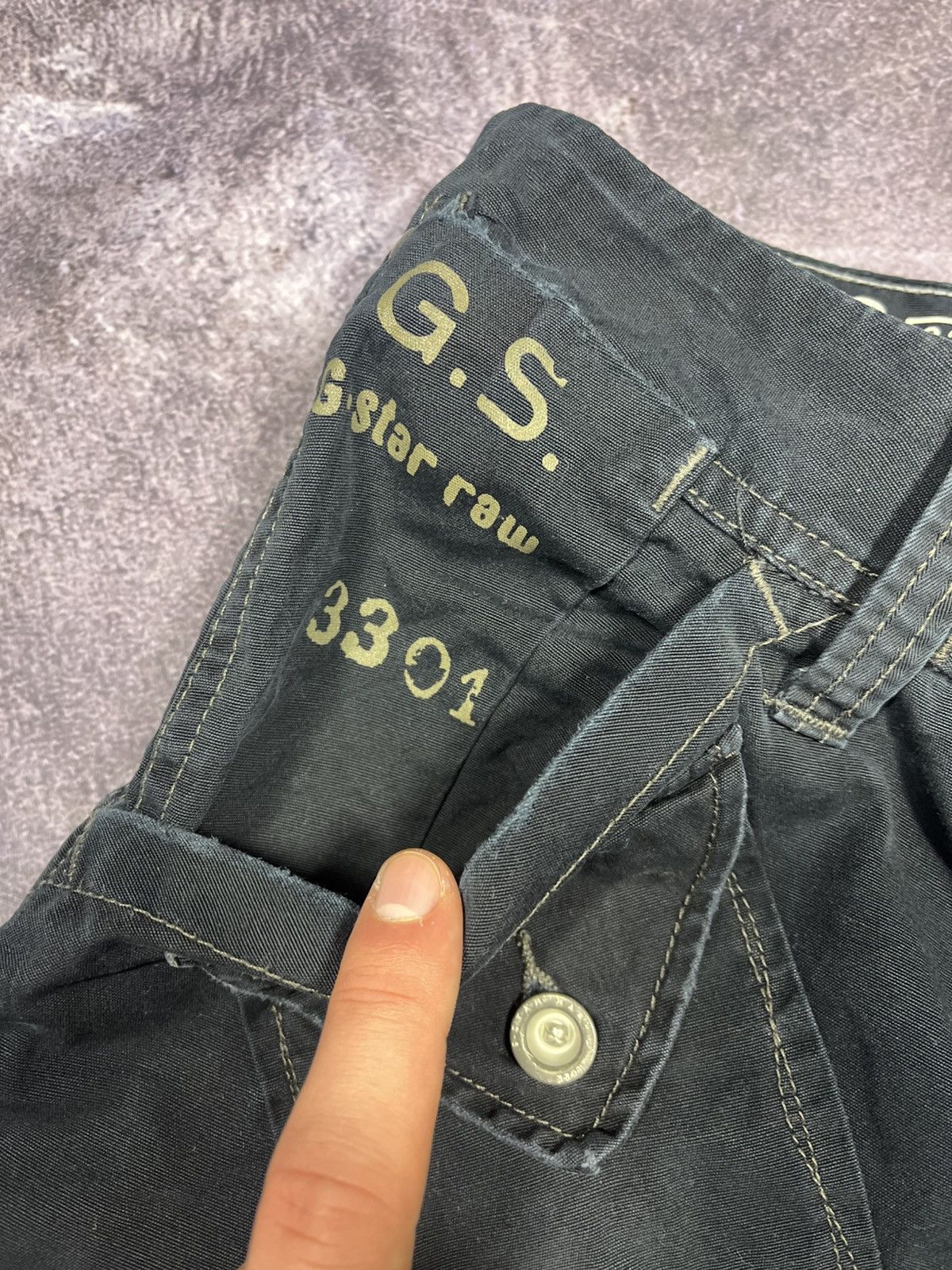 G-Star G-Star RAW Multi-Pocket Cargo Pants Denim Streetwear Y2K Size US 31 - 10 Thumbnail