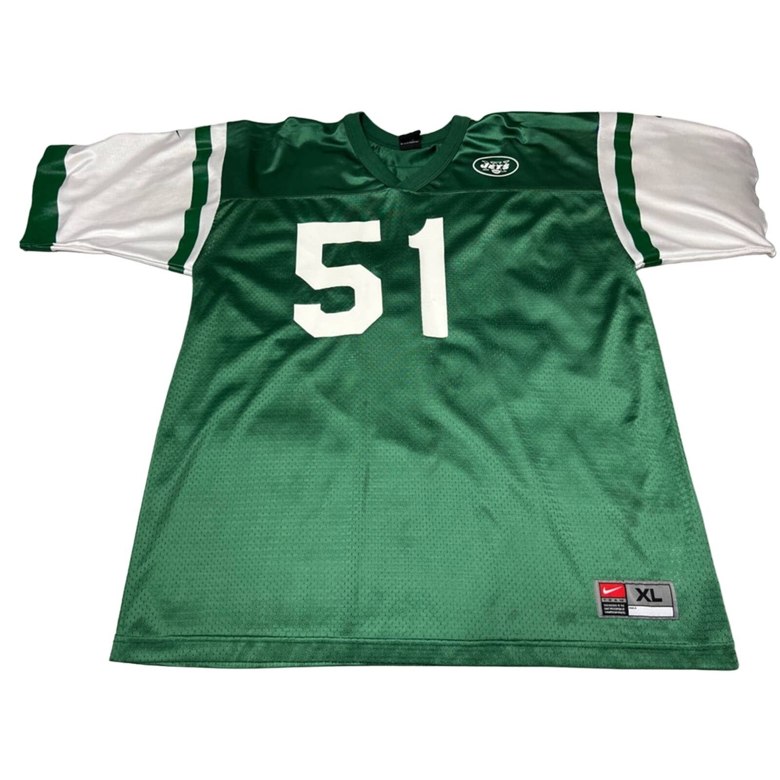 Nike Vintage Johnathan Vilma New York Jets Nike Jersey Made USA Size US XL / EU 56 / 4 - 1 Thumbnail
