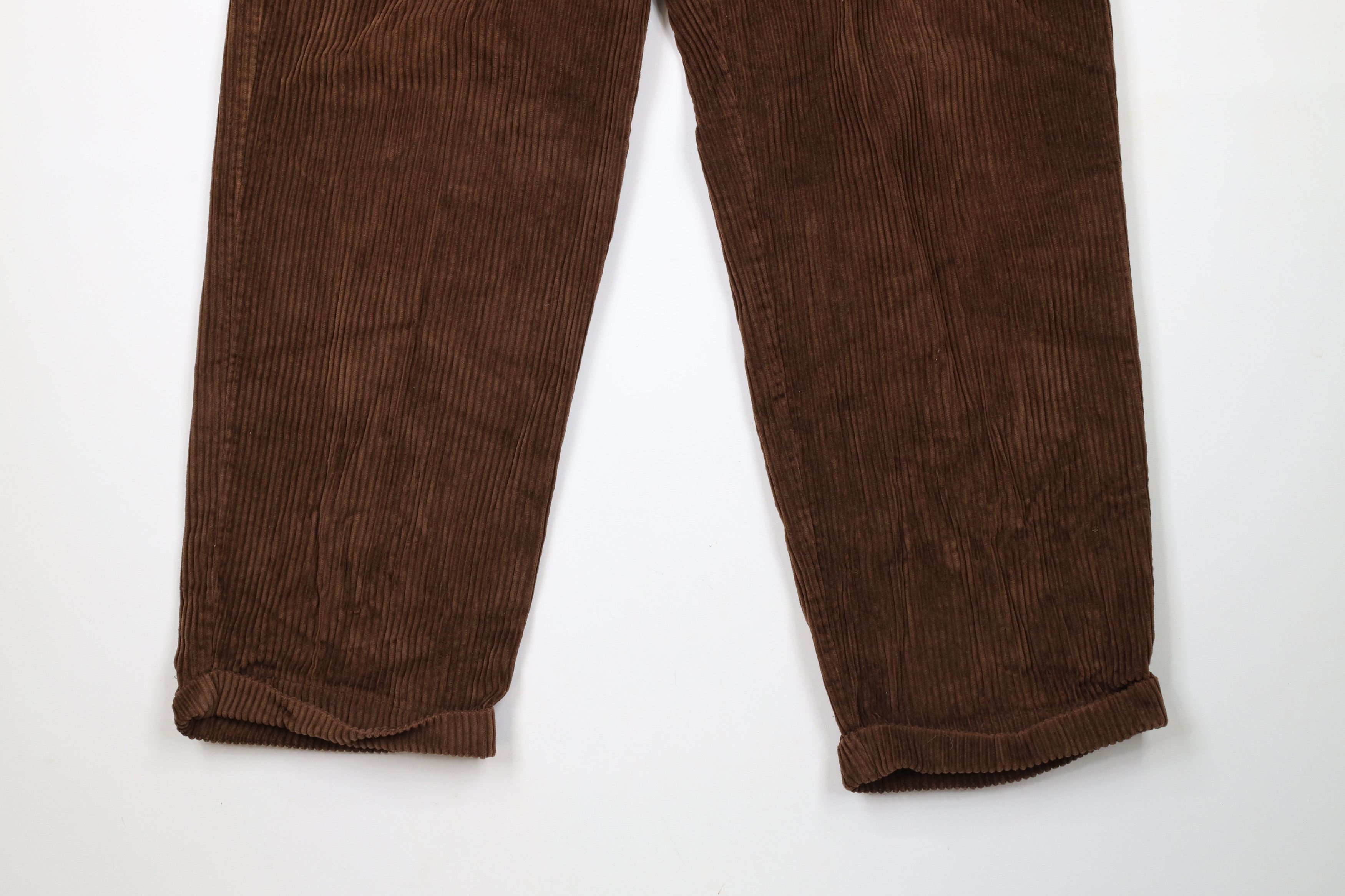 Vintage Vintage 90s Streetwear Baggy Wide Leg Corduroy Pants Brown Size US 36 / EU 52 - 4 Thumbnail