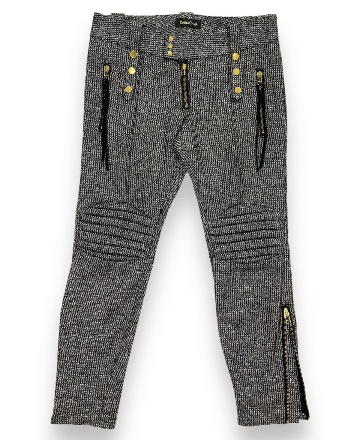 Japanese Brand Dress Camp Wool Biker Pant Size 32" / US 10 / IT 46 - 1 Thumbnail