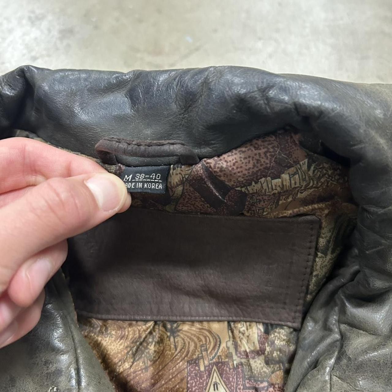 Other Men's Brown Leather Jacket w/ Crazy Lining Size US M / EU 48-50 / 2 - 4 Thumbnail