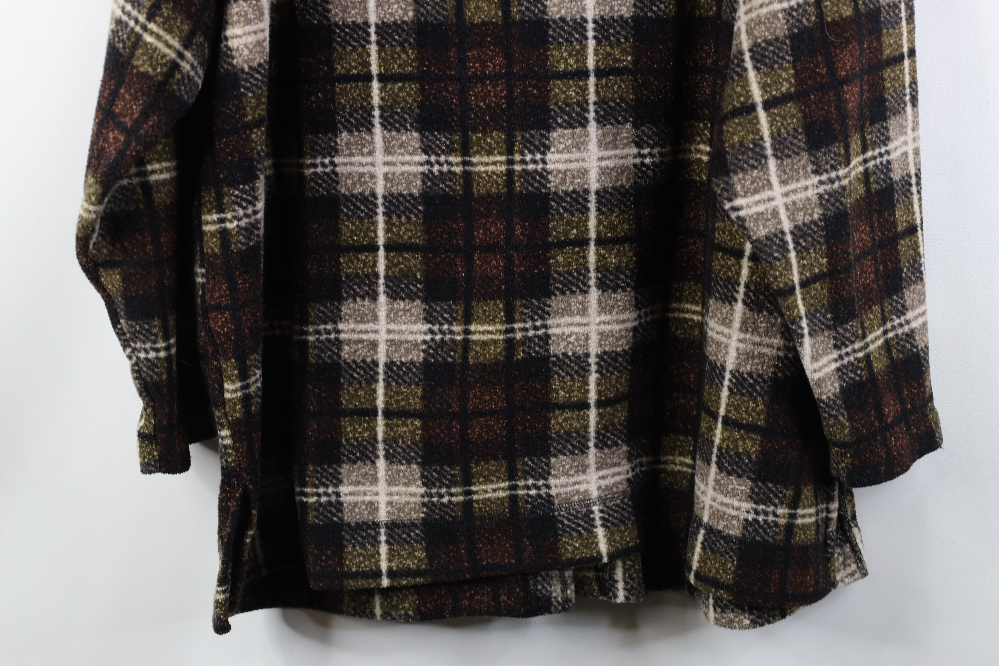 Vintage Vintage 90s Streetwear Fleece Button Shirt Jacket Jac Shirt Size XL / US 12-14 / IT 48-50 - 13 Thumbnail