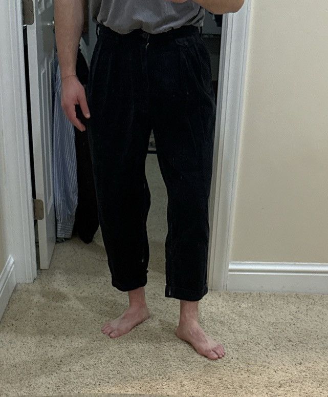Beams Plus Beams 2Pleats Black Corduroy Pants Size US 32 / EU 48 - 8 Thumbnail