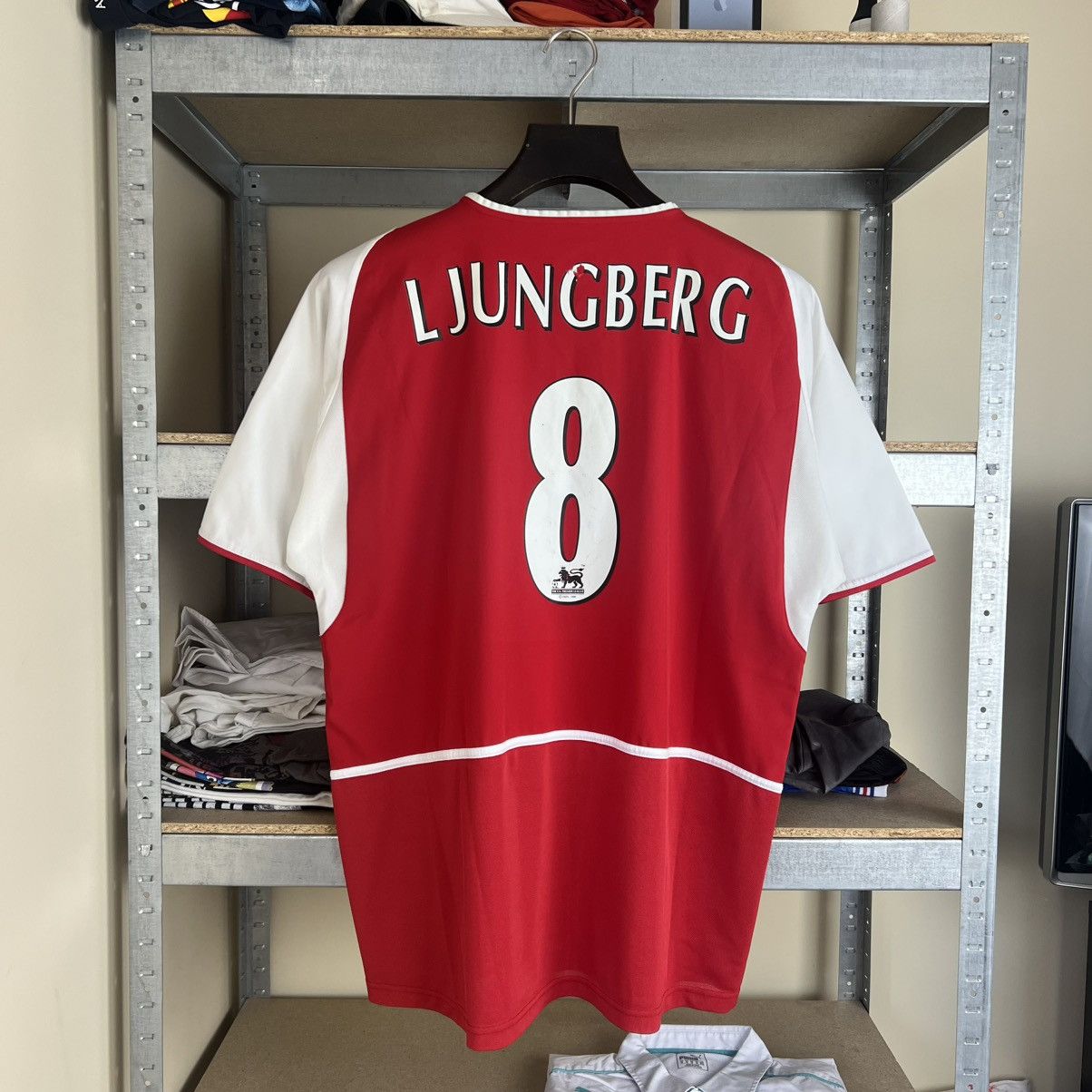 Nike Rare! Ljungberg Nike Arsenal Soccer Jersey Shirt 00s Size US XL / EU 56 / 4 - 1 Thumbnail