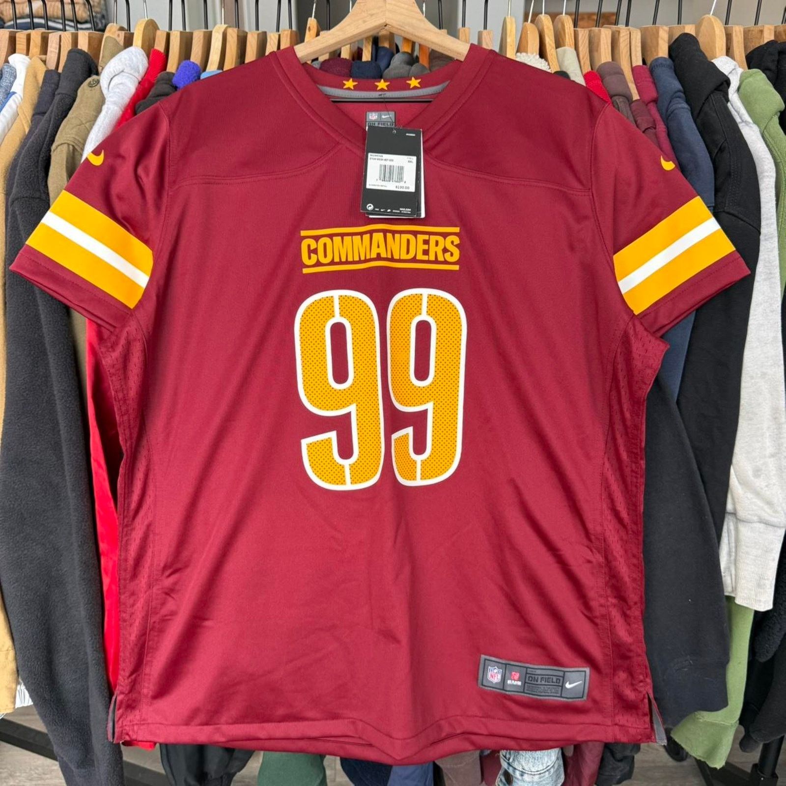 Nike Washington Comanders NEW Football Nike On Field Jersey Size US XXL / EU 58 / 5 - 1 Thumbnail