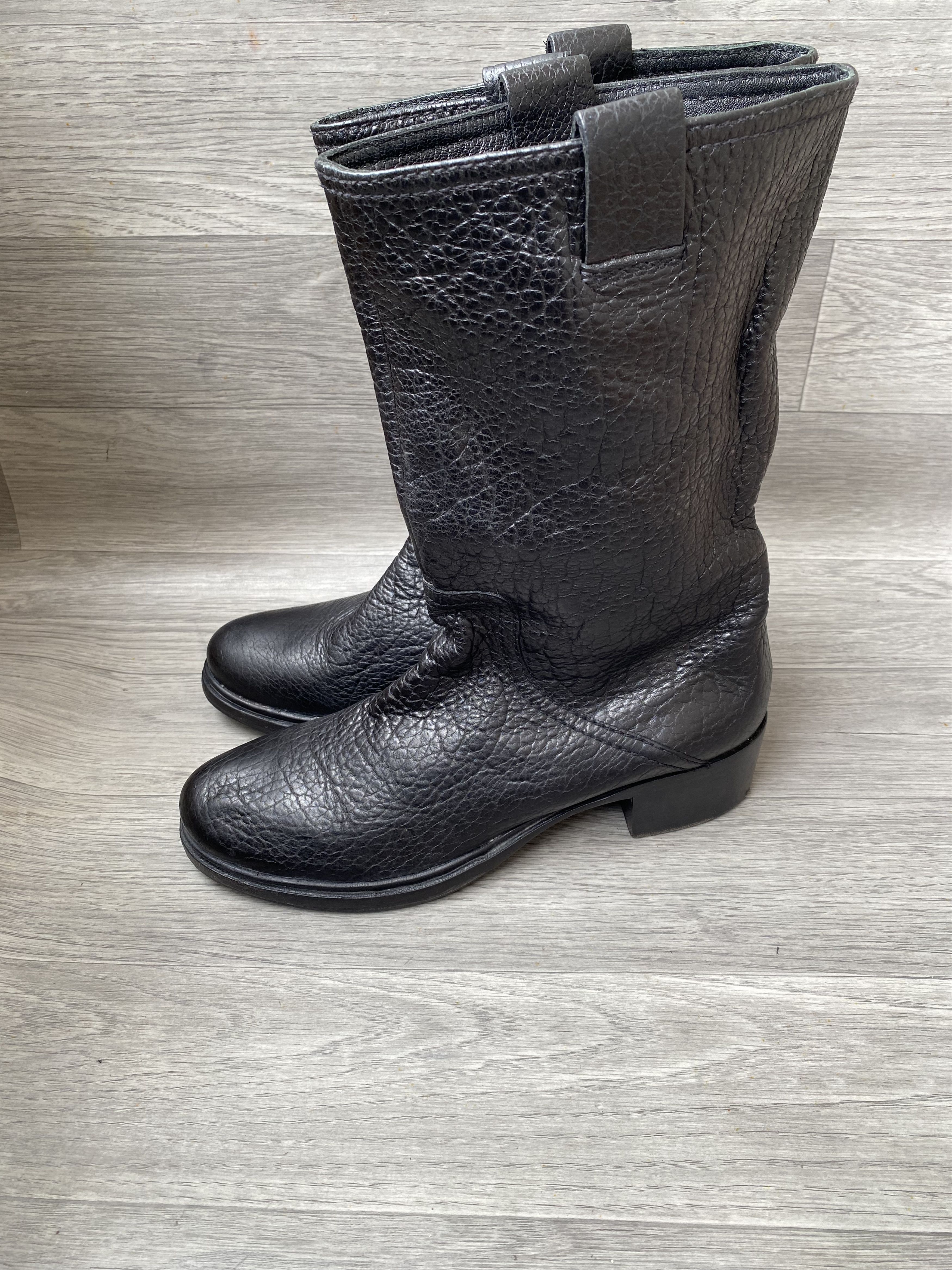 Miu Miu Miu miu x prada pebble grain pull on boots sz 41 Size US 10.5 / IT 40.5 - 9 Thumbnail