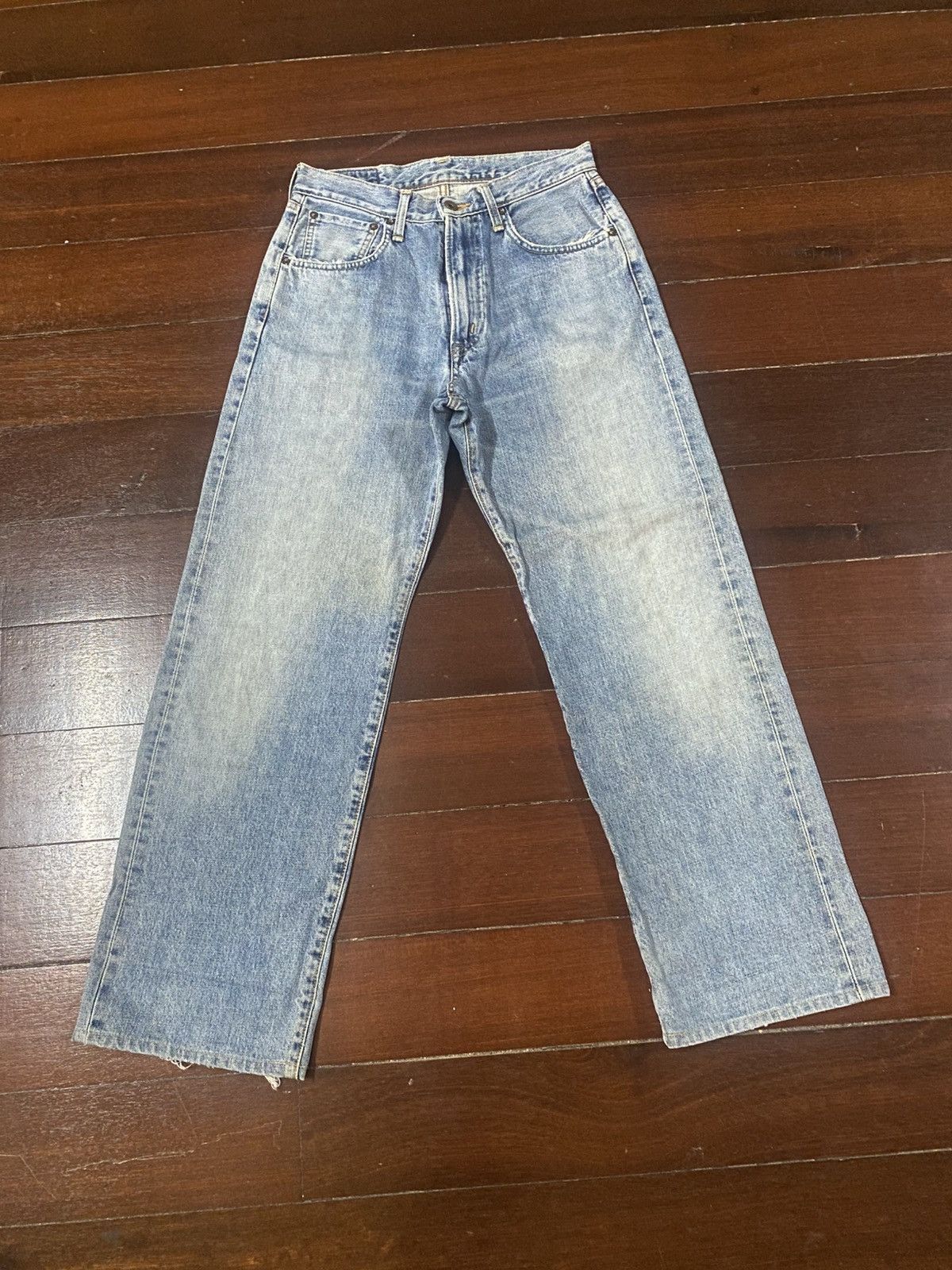 Edwin VINTAGE EDWIN 505 SELVEDGE DENIM JEANS nice faded loose Size US 29 - 1 Thumbnail