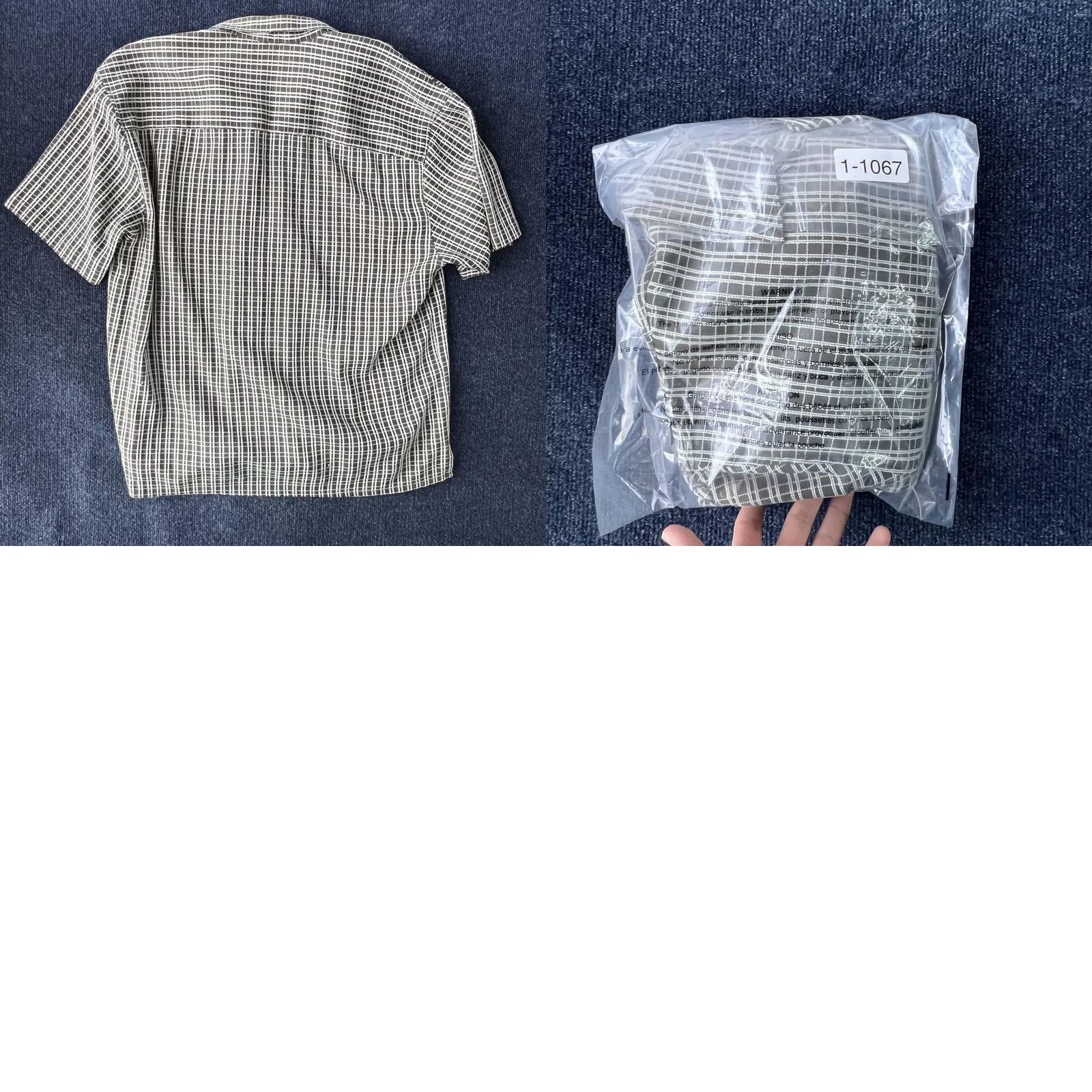Vintage John Henry Shirt Mens XL Green Windowpane Short Sleeve Button Front Pocket Top Size US XL / EU 56 / 4 - 8 Thumbnail