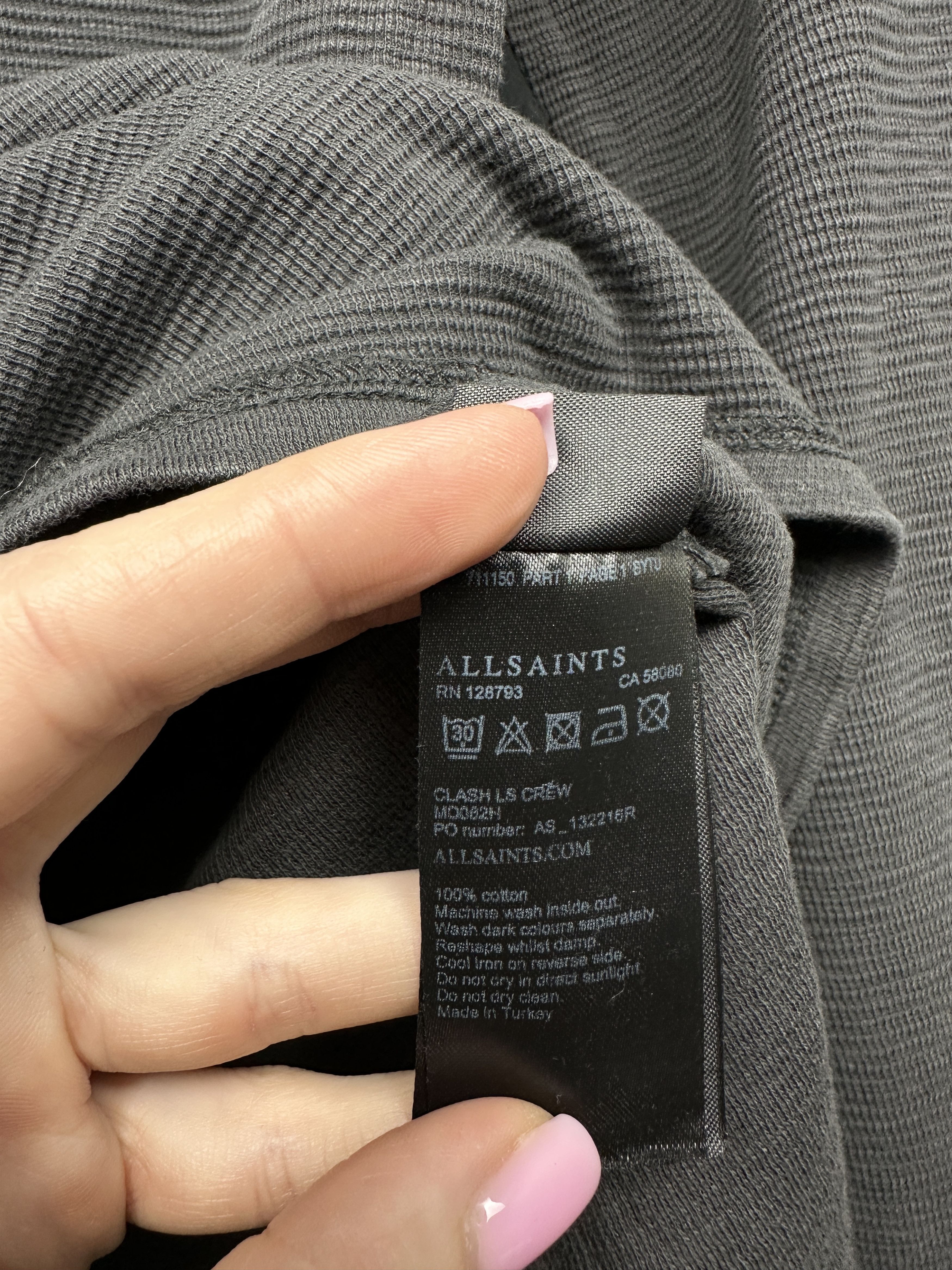 Allsaints Allsaints Clash Crew Neck Mens Ribbed Sweater Size US S / EU 44-46 / 1 - 5 Thumbnail