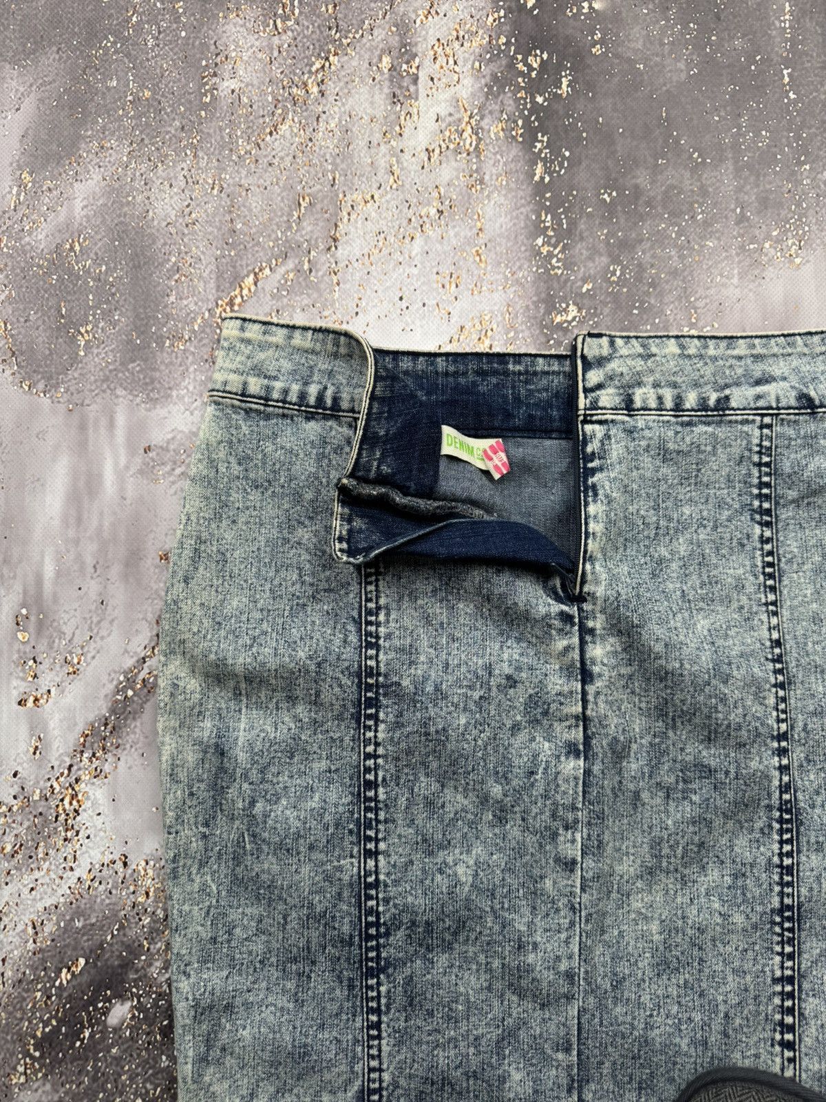Japanese Brand × Vintage Vintage Multi Zipped Cool Denim Mini Skirt Size 27" / US 4 / IT 40 - 10 Thumbnail