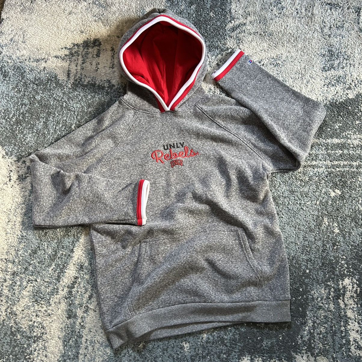 Champion UNLV RUNNiN’ REBELS DARK HEATHER RAGLAN ATHLEiSURE HOODiE Size L / US 10 / IT 46 - 6 Thumbnail