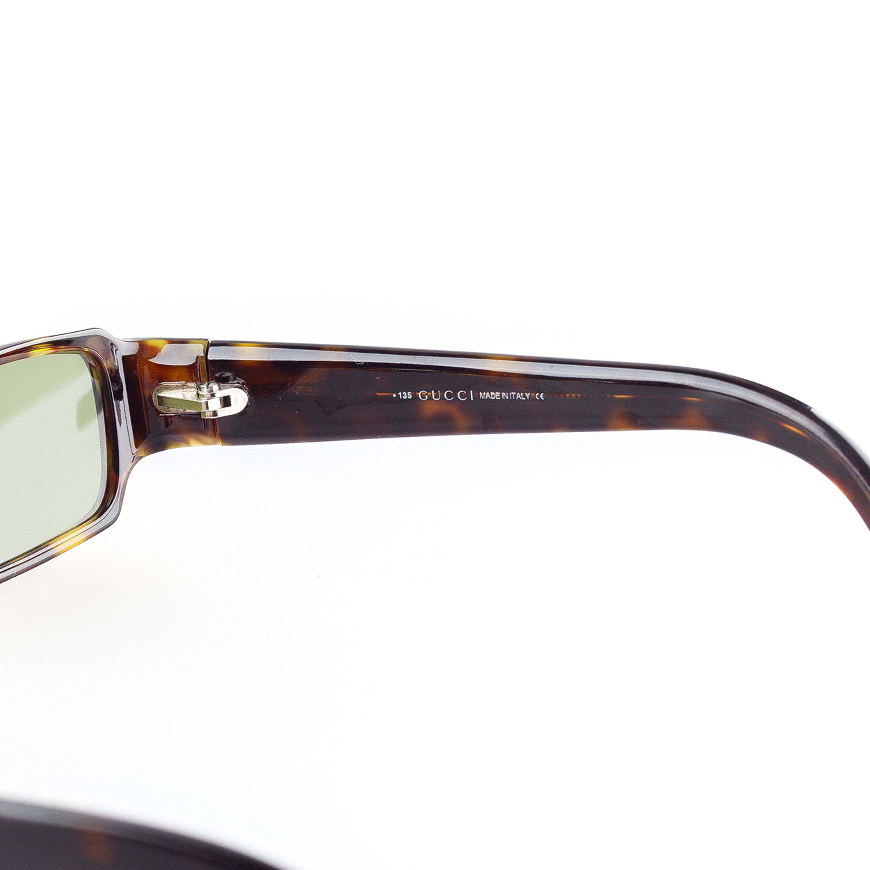 Gucci Gucci gg 1438/N/S 086 Brown Rectangle Vintage Sunglasses Size ONE SIZE - 6 Thumbnail