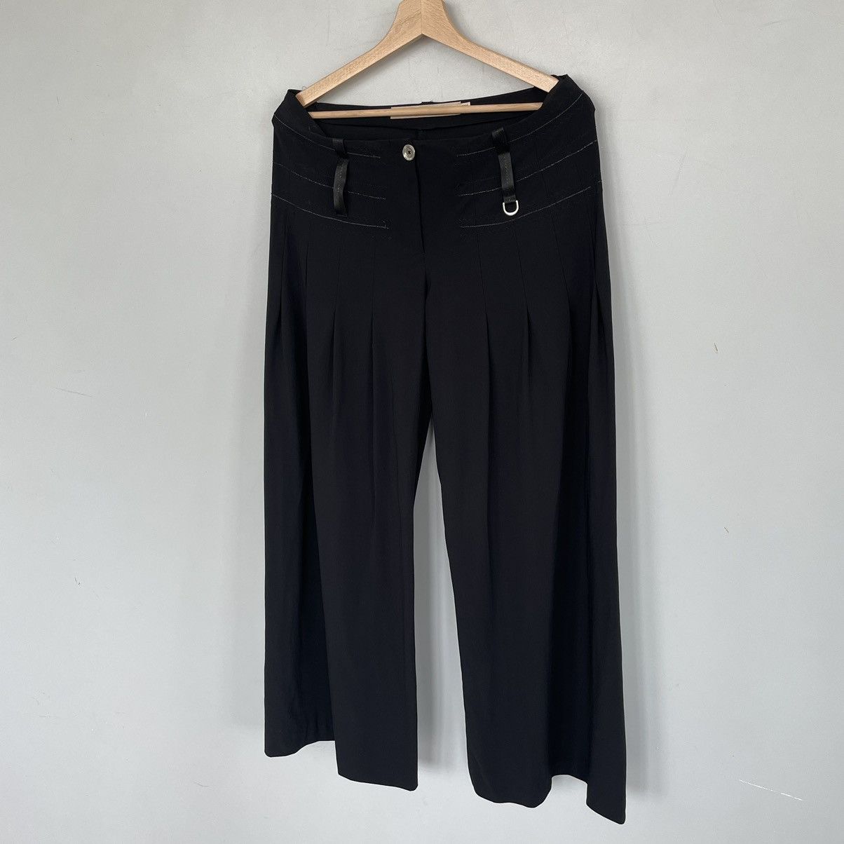 Marithe + Francois Girbaud Marithe Francois Girbaud Y2K Flare Pants Nylon size 6 Size 28" / US 6 / IT 42 - 2 Thumbnail