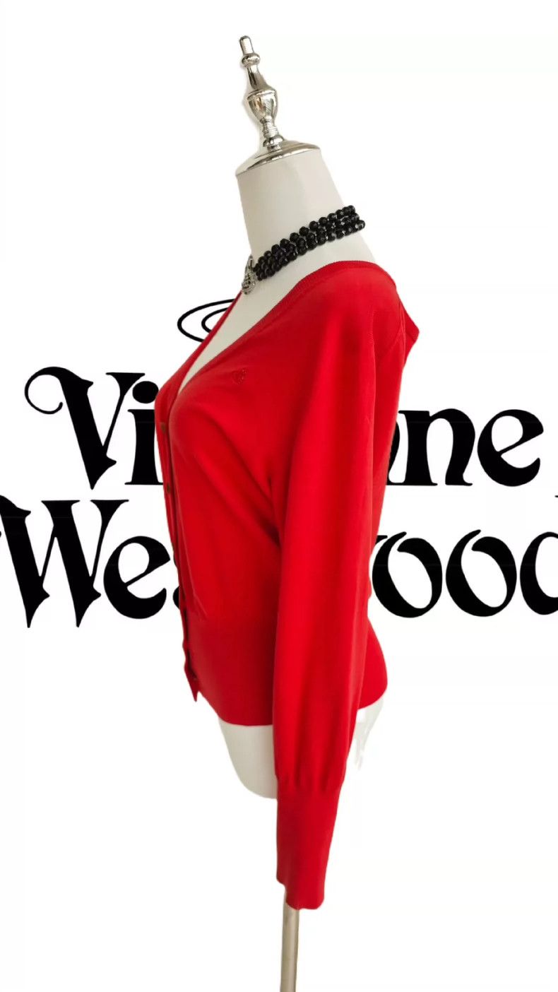 Vivienne Westwood Vivienne Westwood Red knit sweater cardigan Size M / US 6-8 / IT 42-44 - 6 Thumbnail