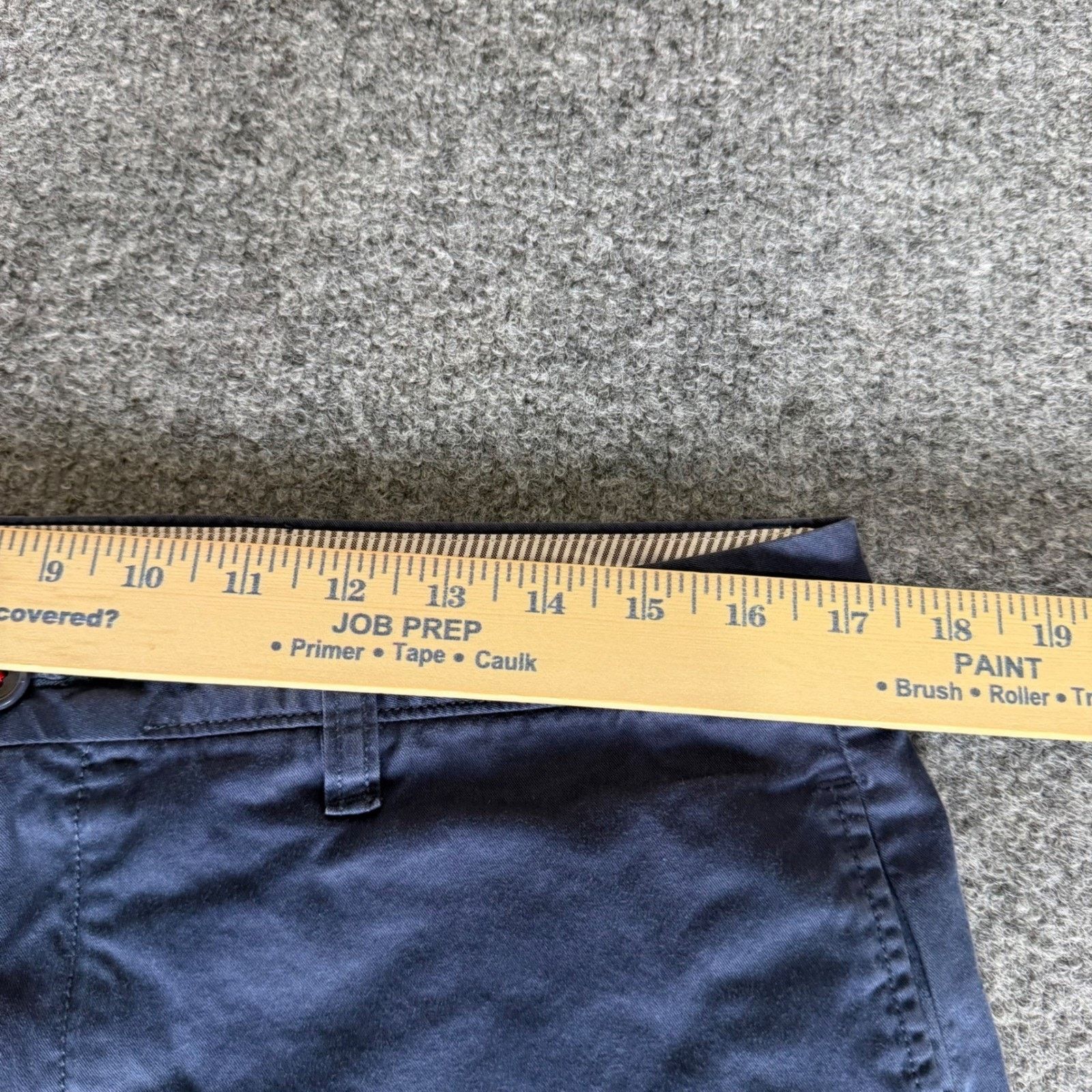 UNTUCKit UNTUCKit Mens Navy Blue Pima Cotton Stretch Chino Shorts 34 Size US 34 / EU 50 - 4 Thumbnail