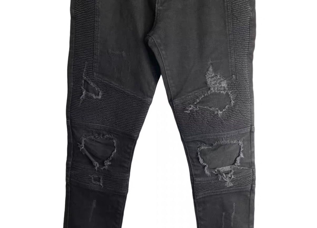Represent Clo. Represent Distressed Vintage Black Denim Jeans J31 Size US 30 / EU 46 - 4 Thumbnail