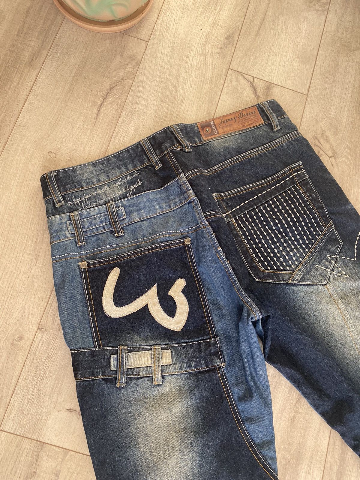 Japanese Brand Vintage Japrag Japanese Avant Garde Jeans Denim Rare Faded Size US 36 / EU 52 - 7 Thumbnail