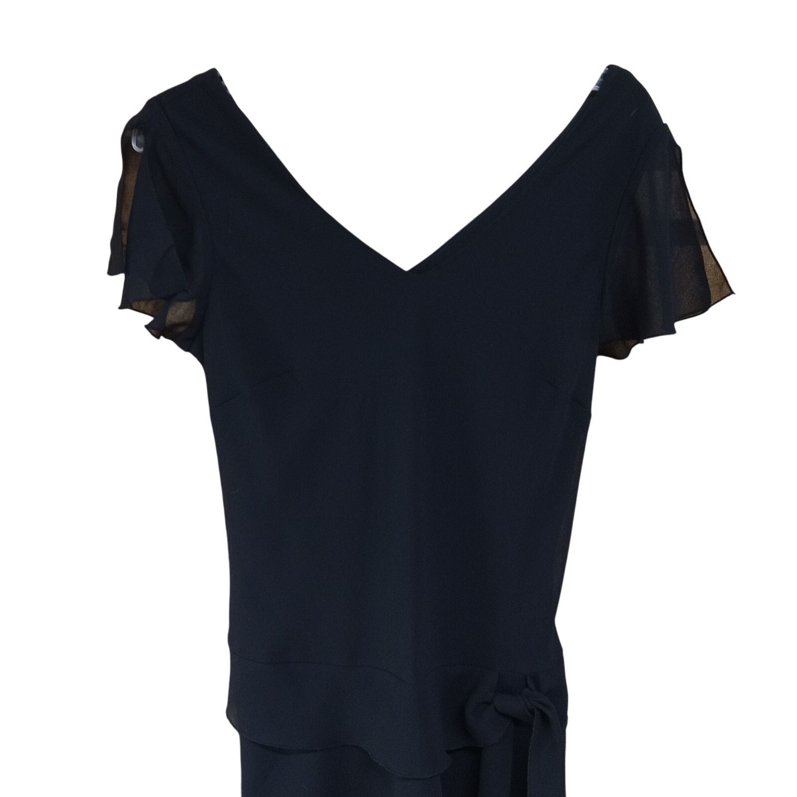 & Other Stories AGB Handkerchief Dress 6 Women's Lined Black Polyester Size S / US 4 / IT 40 - 2 Thumbnail