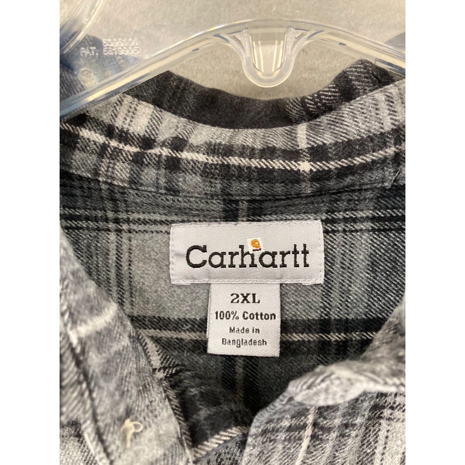 Carhartt Carhartt Shirt Mens 2XL Black Plaid Flannel Button-Up Outdoor Workwear Mens Size US XXL / EU 58 / 5 - 6 Thumbnail