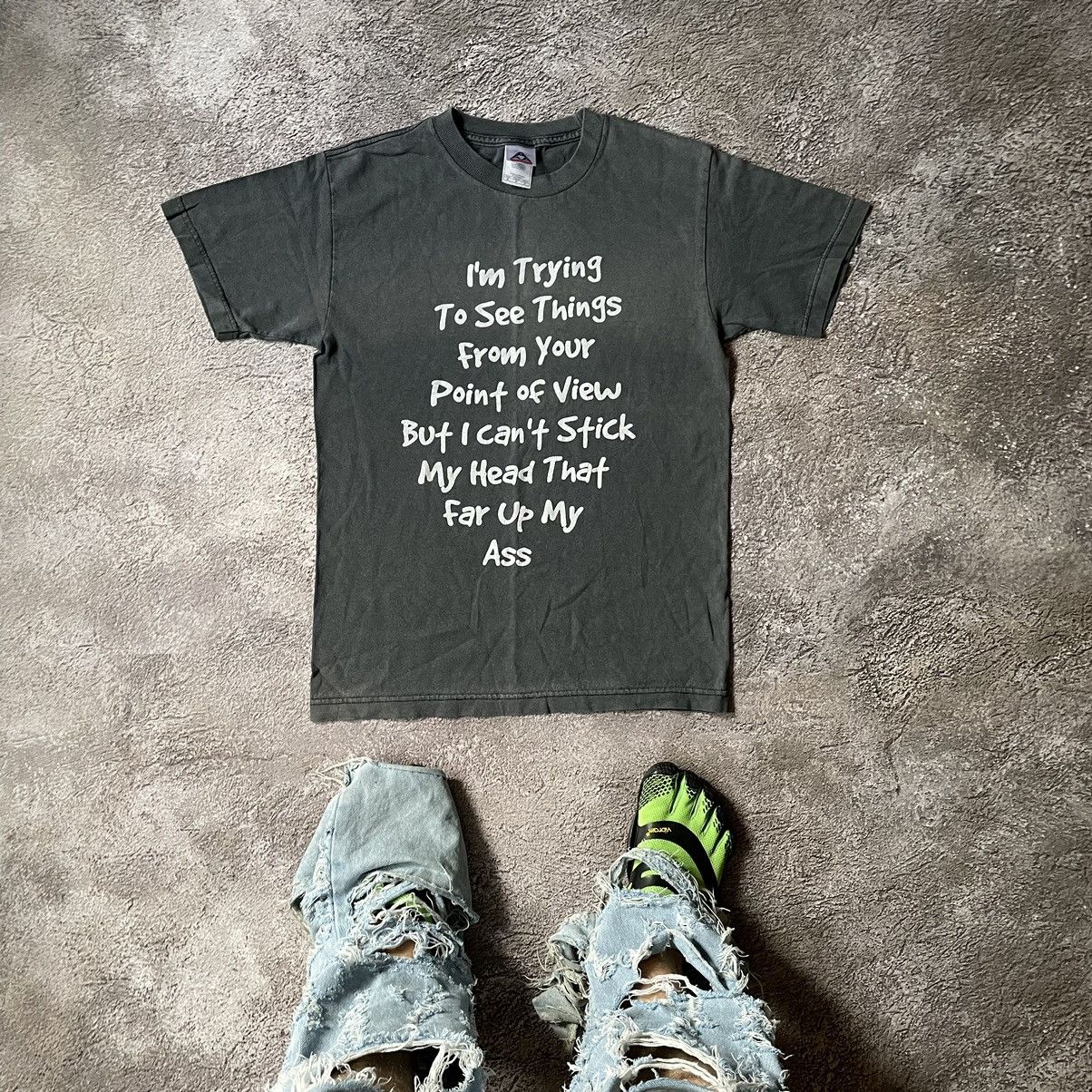 Vintage Vintage Y2K Sun Faded Graphic Tee Grunge Streetwear Black S Size US S / EU 44-46 / 1 - 1 Thumbnail