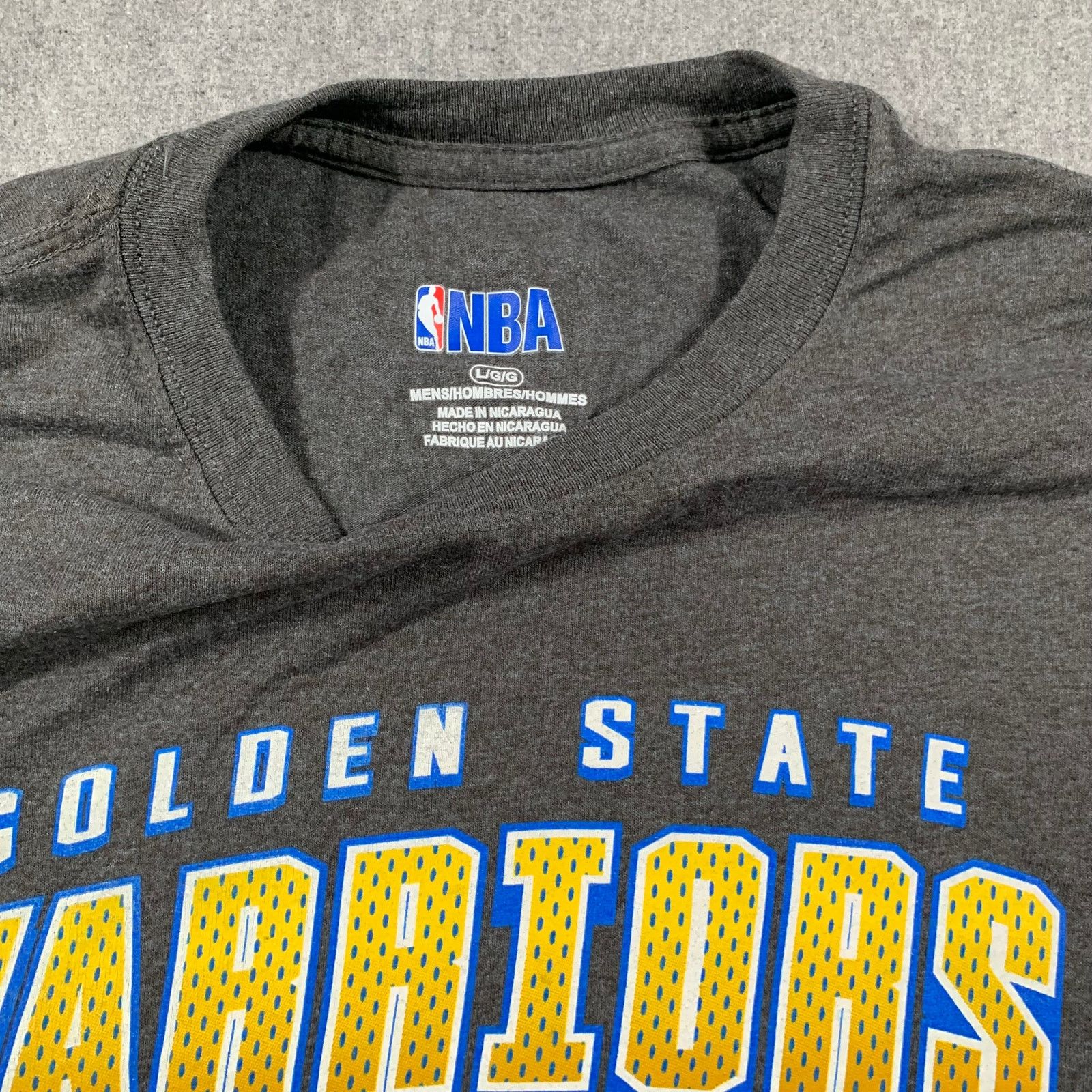 NBA NBA Golden State Warriors Shirt Ault Large Gray Outdoor Size US L / EU 52-54 / 3 - 3 Thumbnail