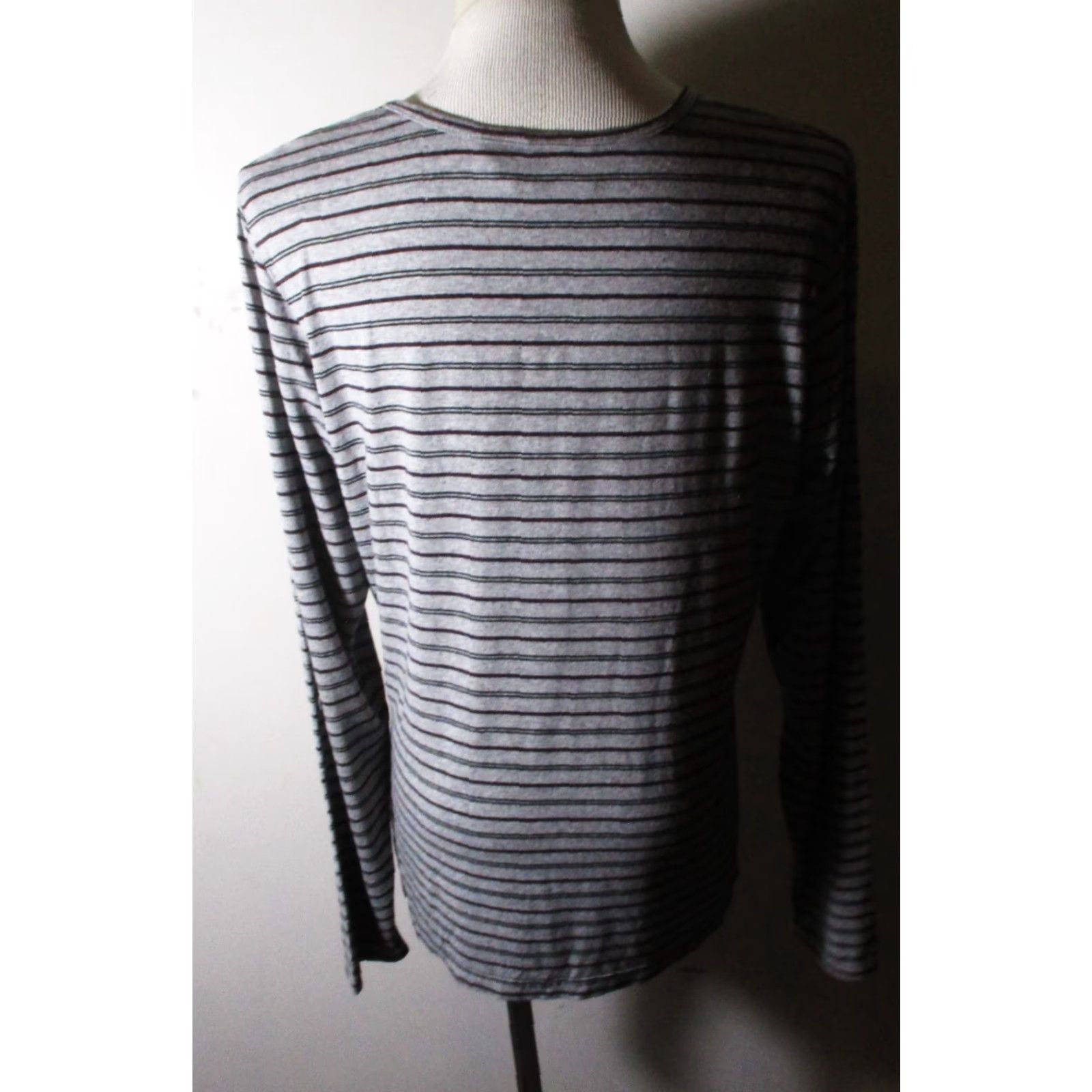 Vintage L.L. BEAN Gray Viscose Stretch Long Sleeve Top Women's Size L Reg. Size L / US 10 / IT 46 - 5 Thumbnail
