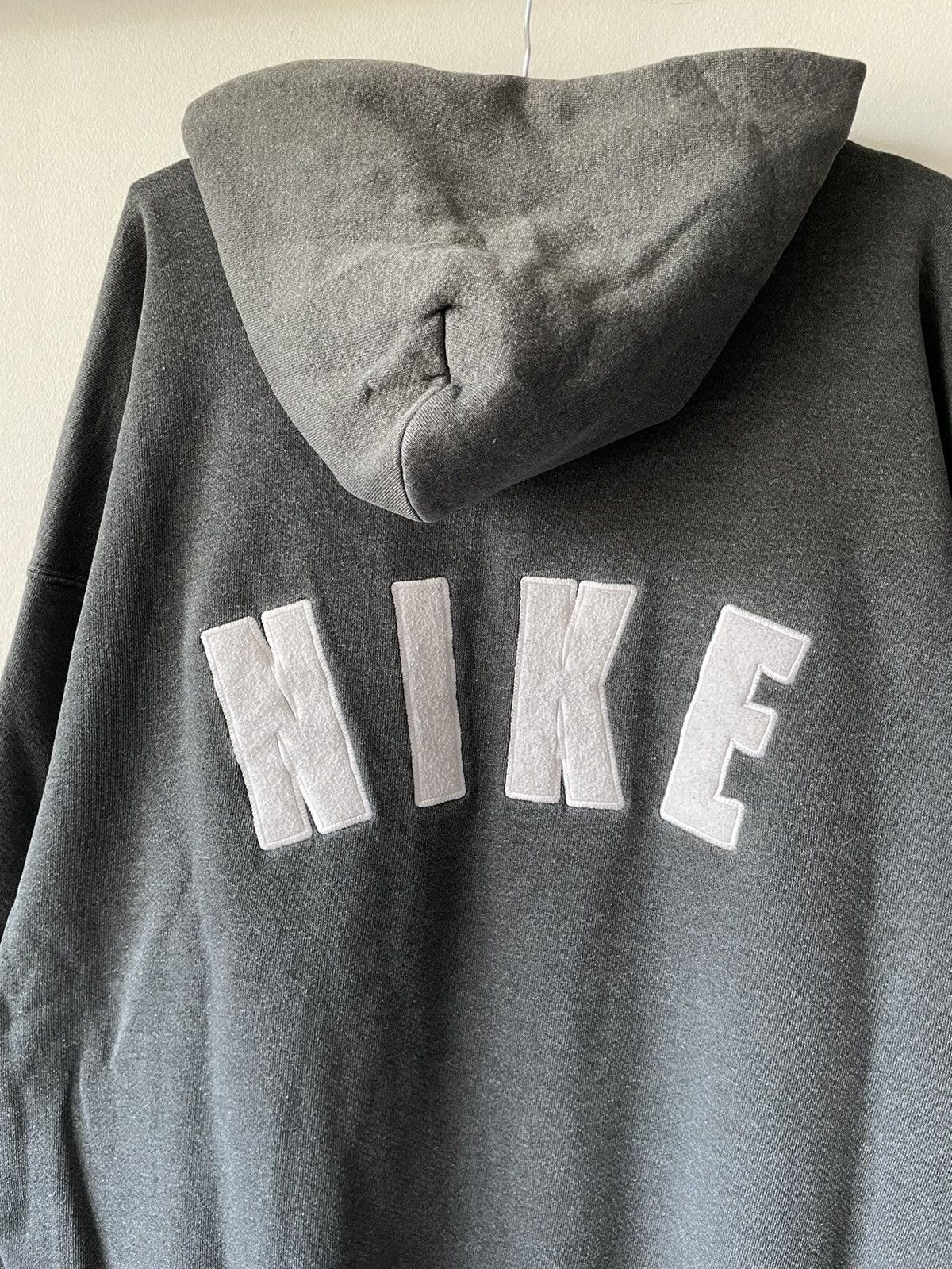 Vintage Vintage 90s Nike Check Spellout Boxy Hoodie Size US XXL / EU 58 / 5 - 2 Thumbnail