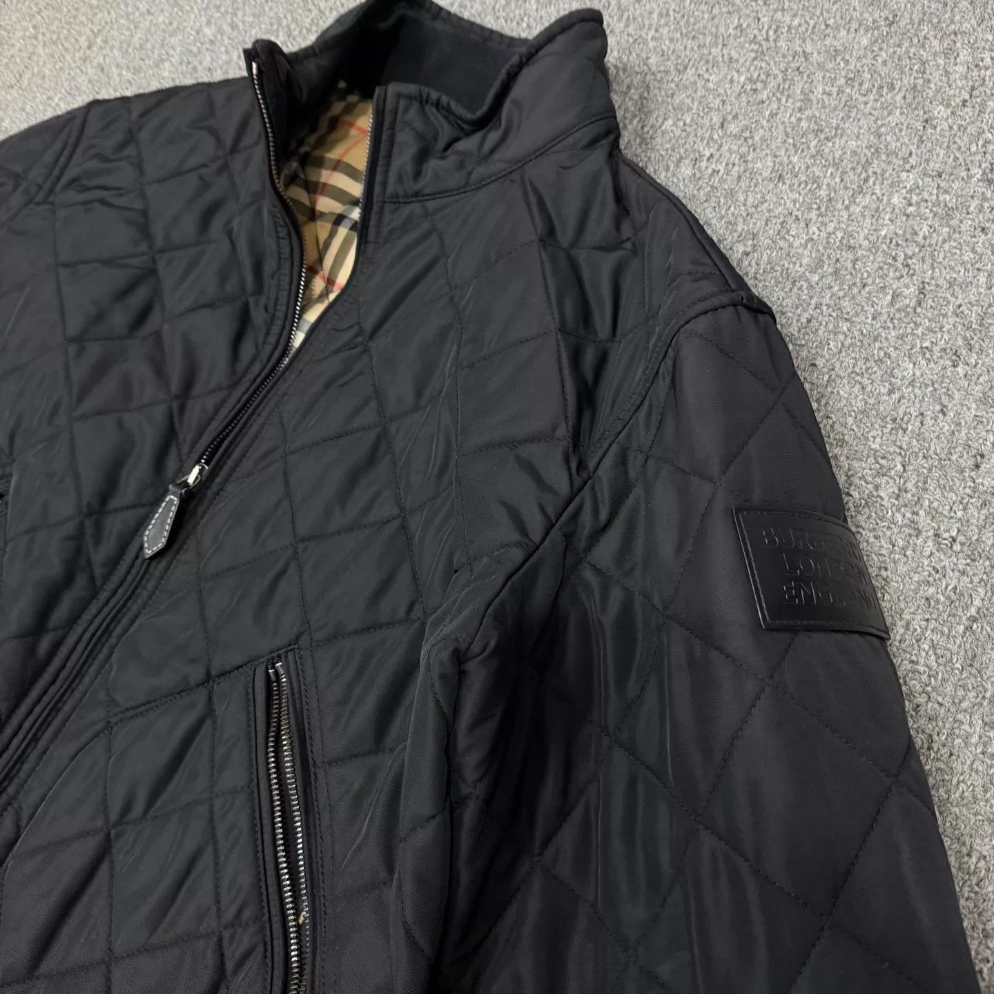 Burberry Burberry black seam stand collar jacket 46 99 New Size US S / EU 44-46 / 1 - 3 Thumbnail