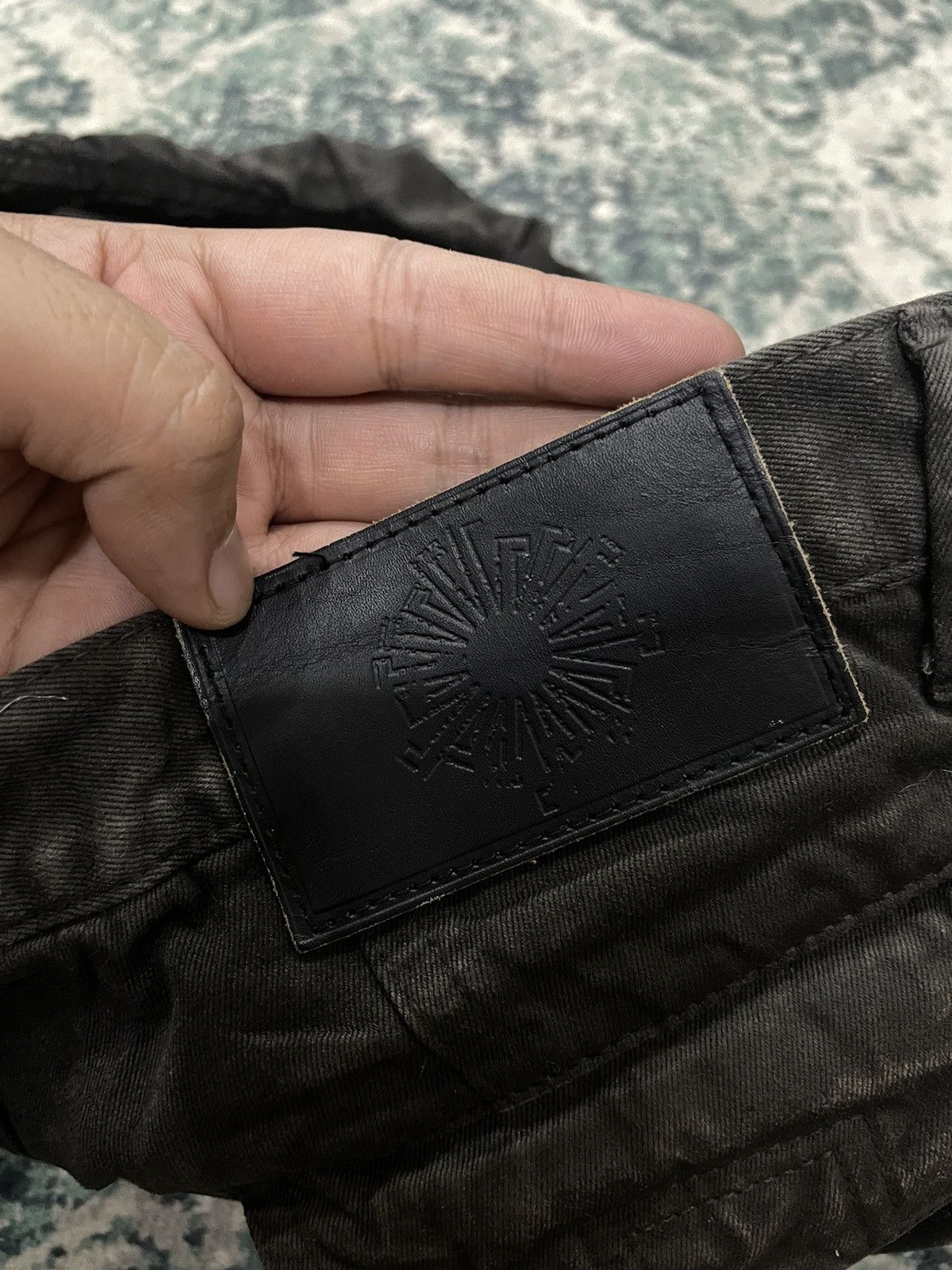 Tornado Mart Tornado Mart Waxed Multipocket Coated Denim Pants Size US 30 / EU 46 - 15 Thumbnail