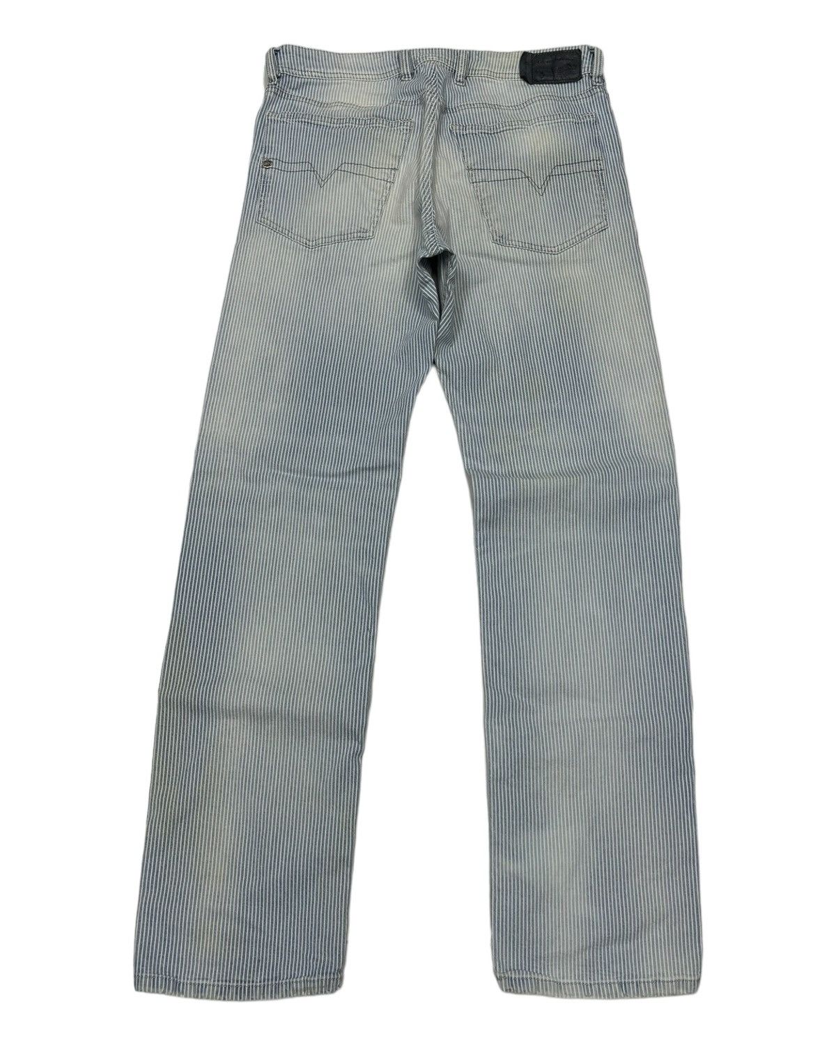 Vintage Diesel Blue Stripe Faded Denim Jeans