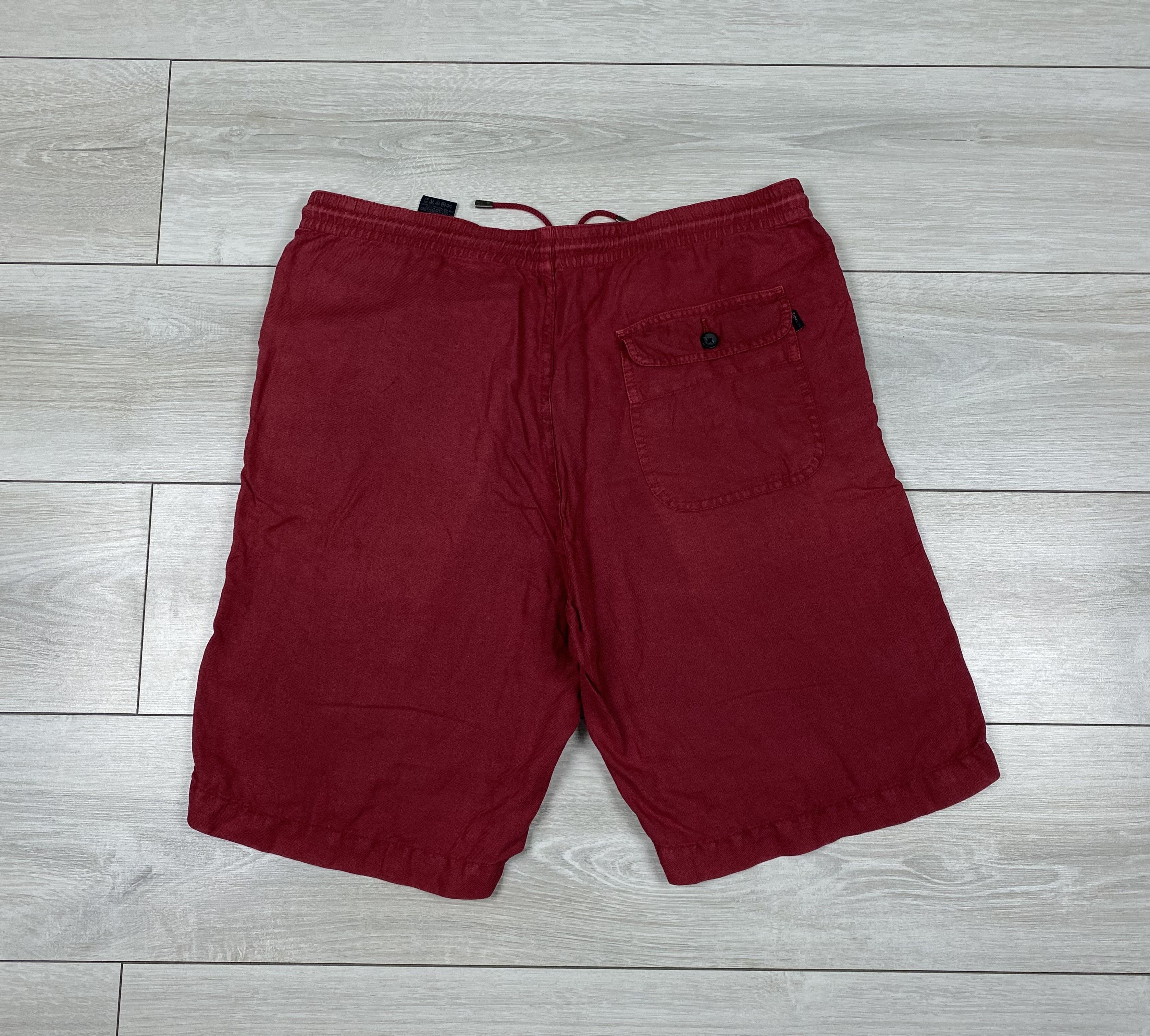 Ermenegildo Zegna Vintage Zegna sport red linen shorts size s-m Size US 31 - 12 Thumbnail