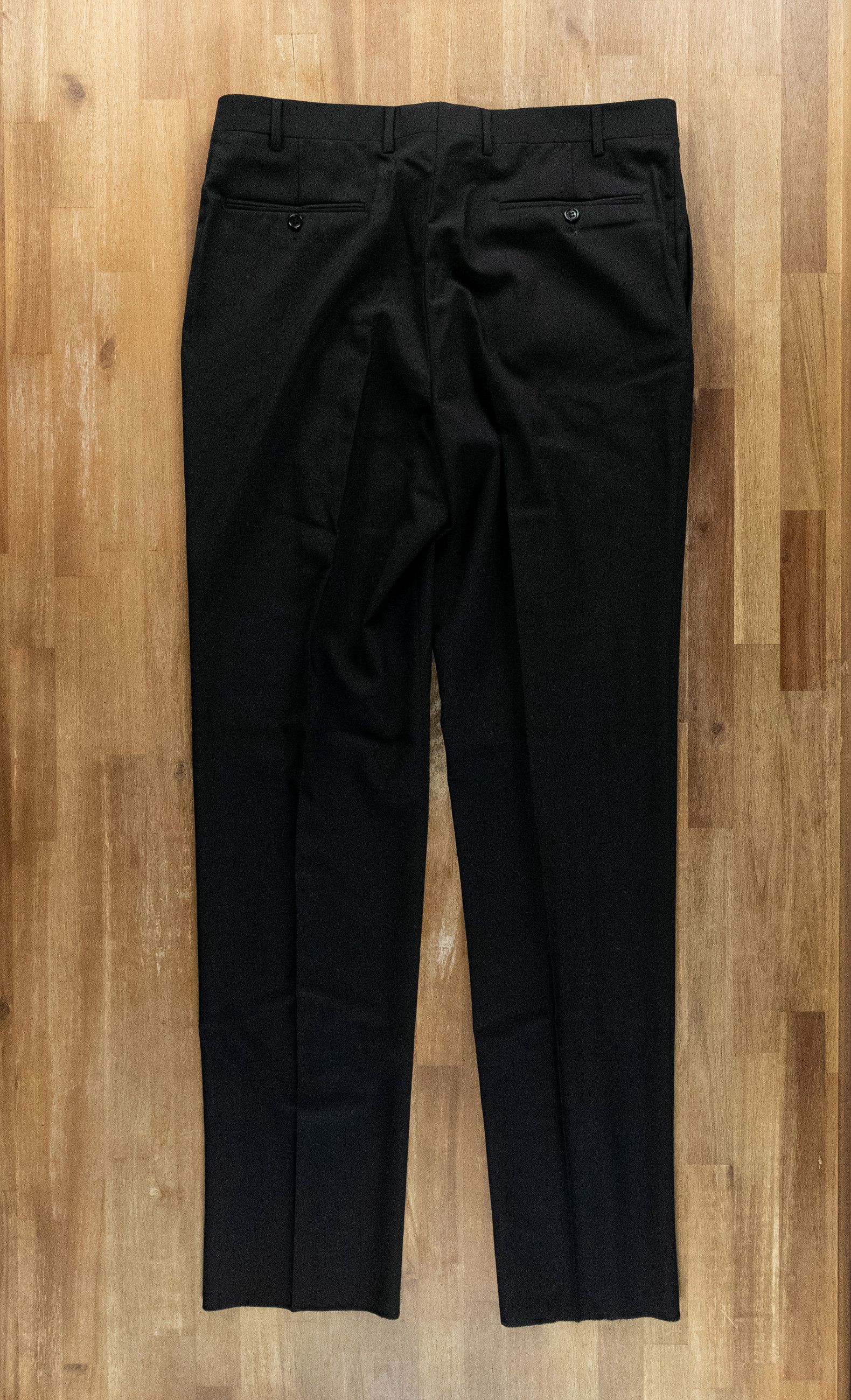 Canali CANALI black wool dress trousers pants Size 36 formal Italy Size US 36 / EU 52 - 6 Thumbnail