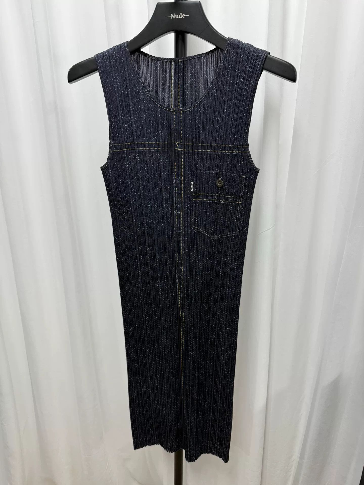 Pleats Please Issey Miyake Issey Miyake Pleats Please 1999SS Denim Dress Size M / US 6-8 / IT 42-44 - 1 Thumbnail