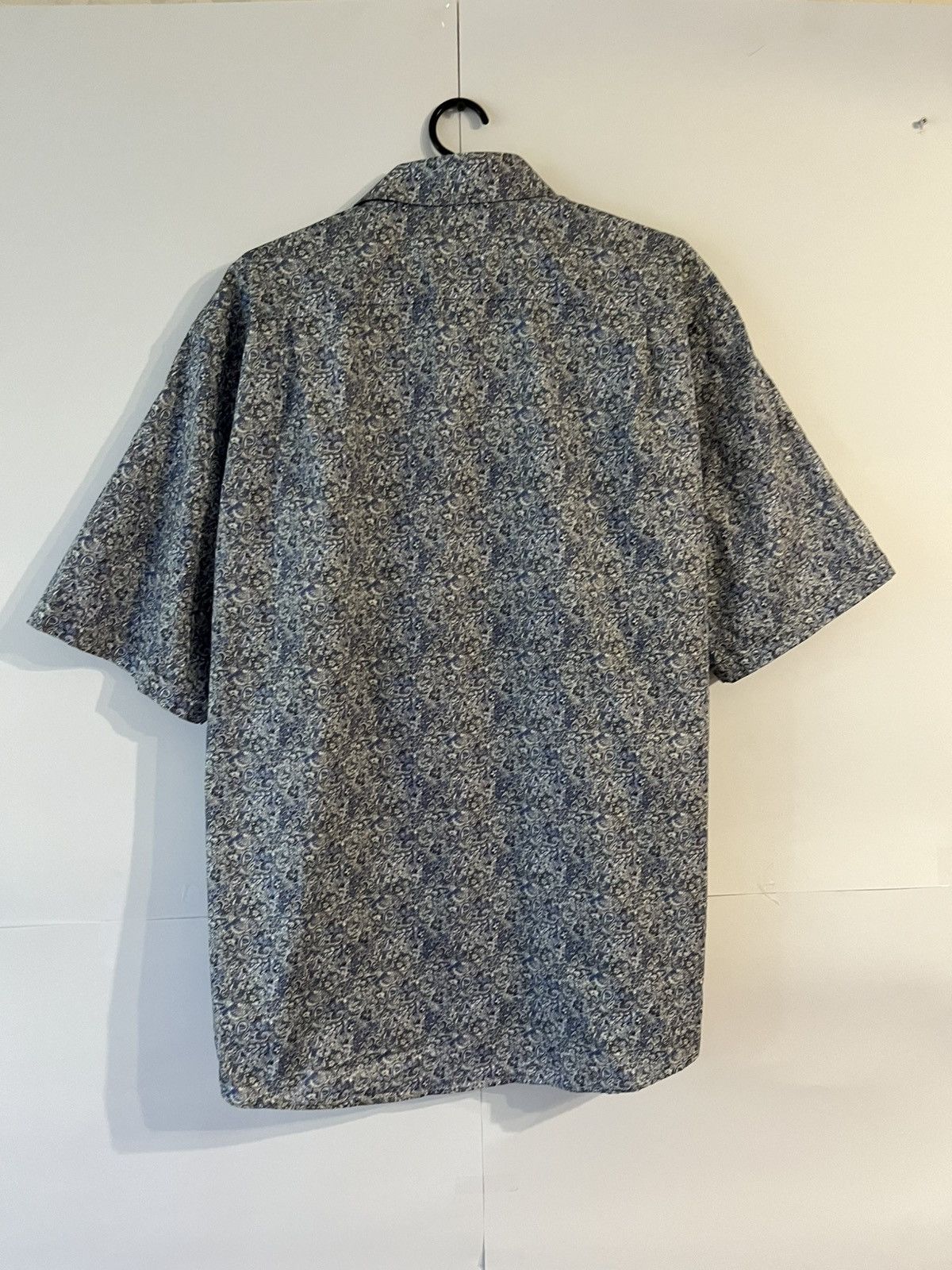 Eton Eton Cotton Paisley Short Sleeve Shirt Button Up Size US XXL / EU 58 / 5 - 6 Thumbnail
