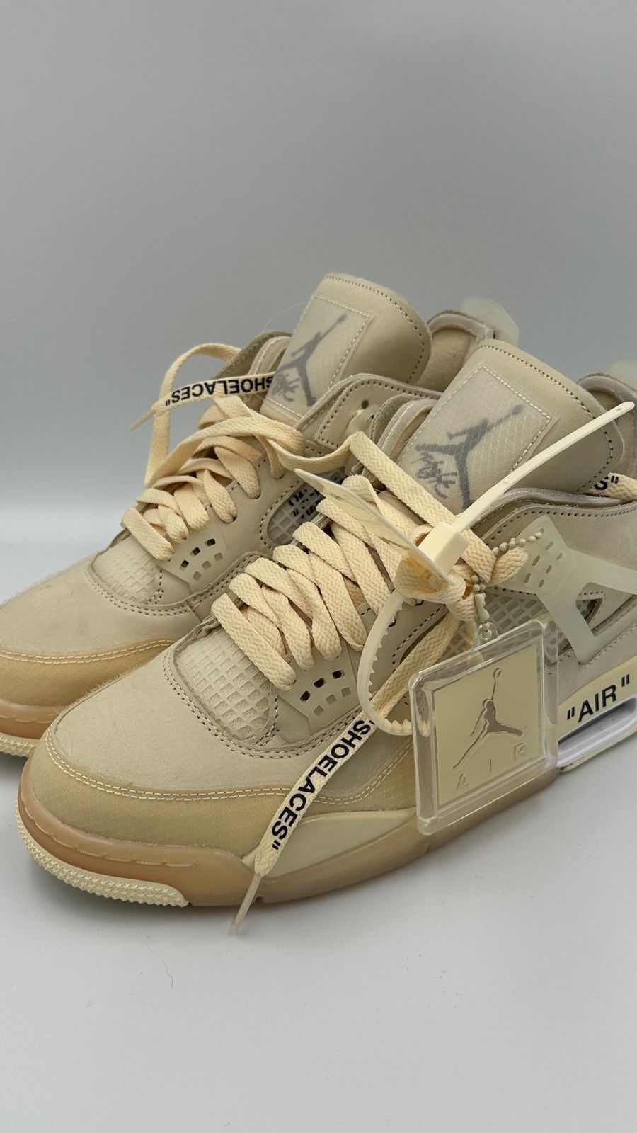 Jordan Brand × Off-White Jordan 4 Sail Size US 9 / IT 39 - 2 Thumbnail