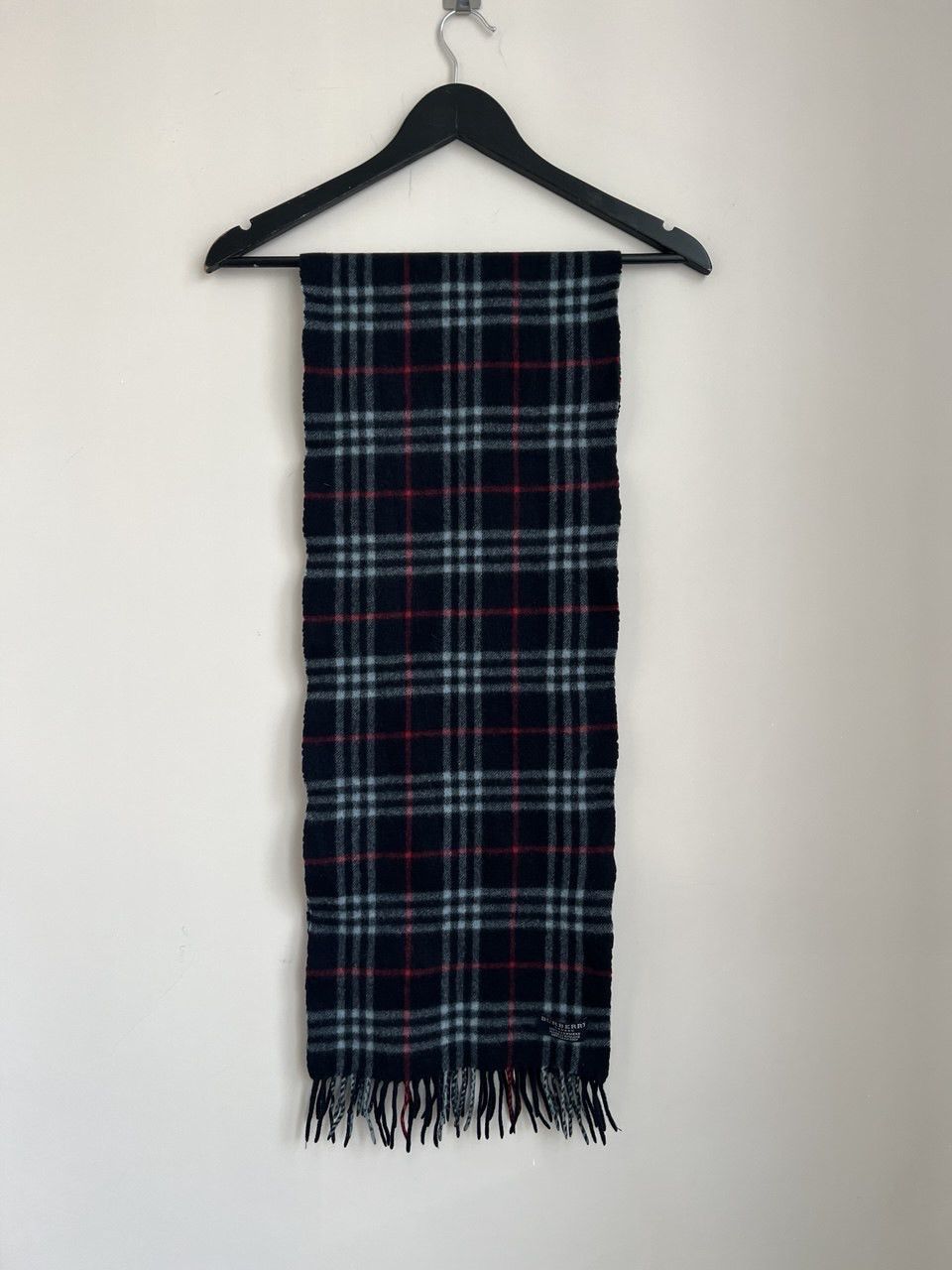 Burberry Burberry winter scarf vintage blue 100% cashmere Size ONE SIZE - 5 Thumbnail