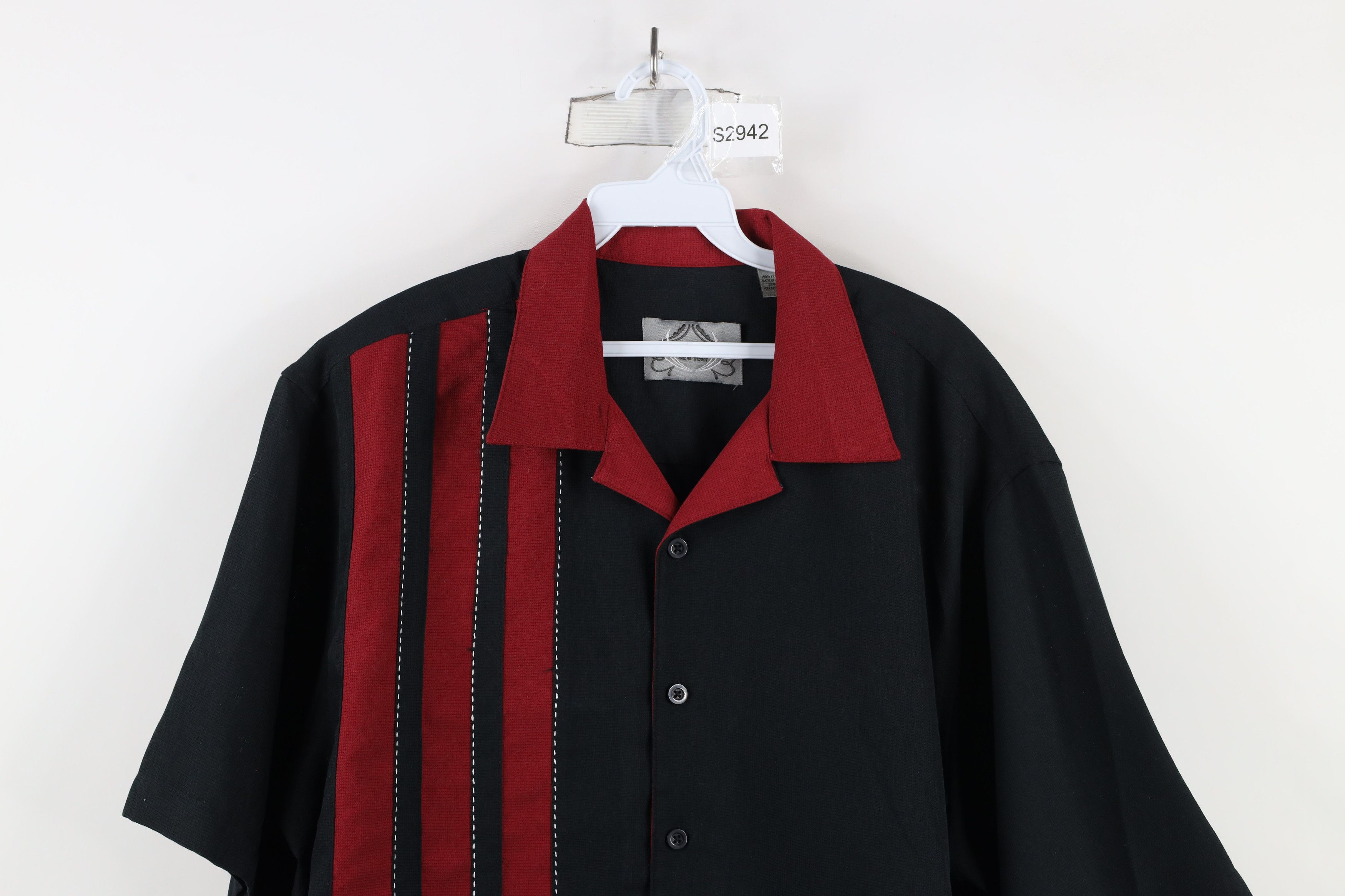 Vintage Vintage 90s Rockabilly Block Bowling Collared Button Shirt Size US XL / EU 56 / 4 - 2 Thumbnail