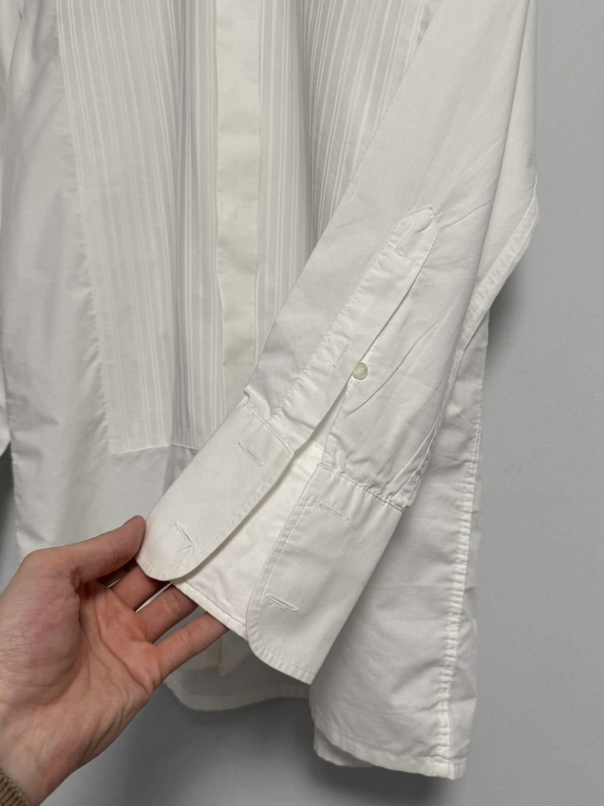 Givenchy Vintage 90s Givenchy shirt luxury y2k France cotton Button Size US L / EU 52-54 / 3 - 7 Thumbnail