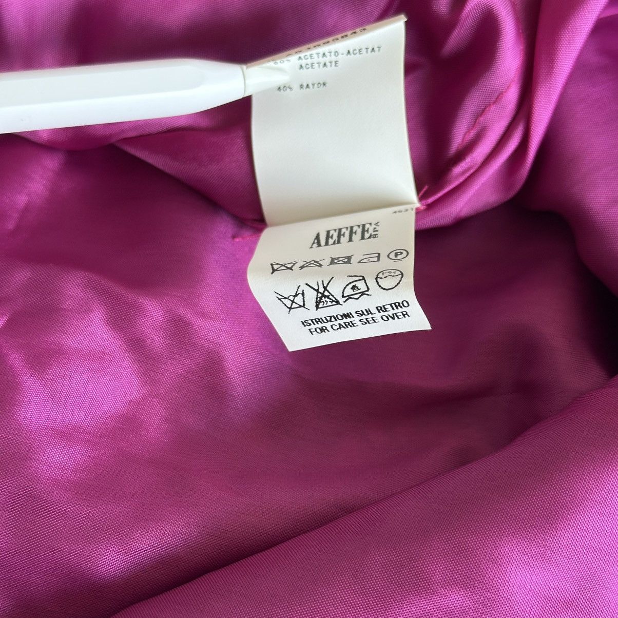 Moschino Moschino Cheap and Chic Black Magenta Mid Length Lace Skirt Size 30" / US 8 / IT 44 - 7 Thumbnail