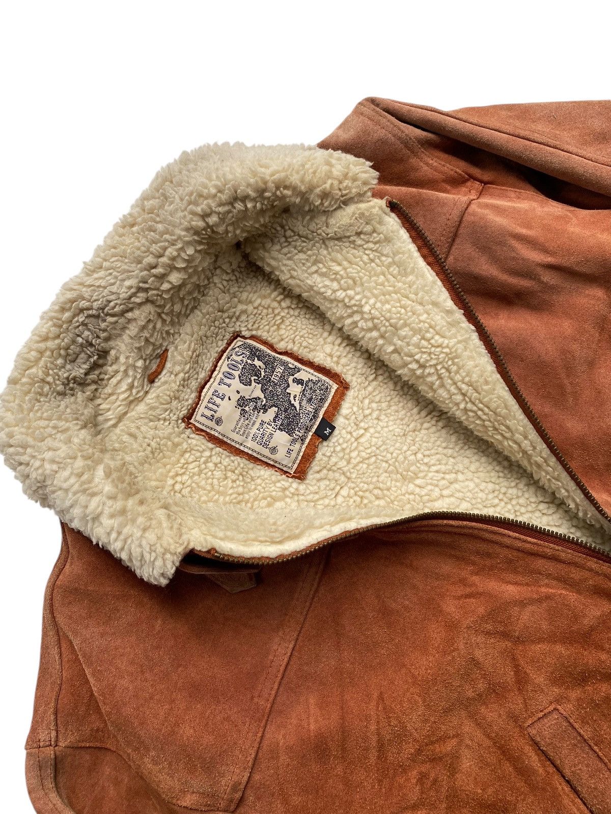 Genuine Leather Vtg Life Tools Leather Suede Jacket Zip Up Size US M / EU 48-50 / 2 - 4 Thumbnail