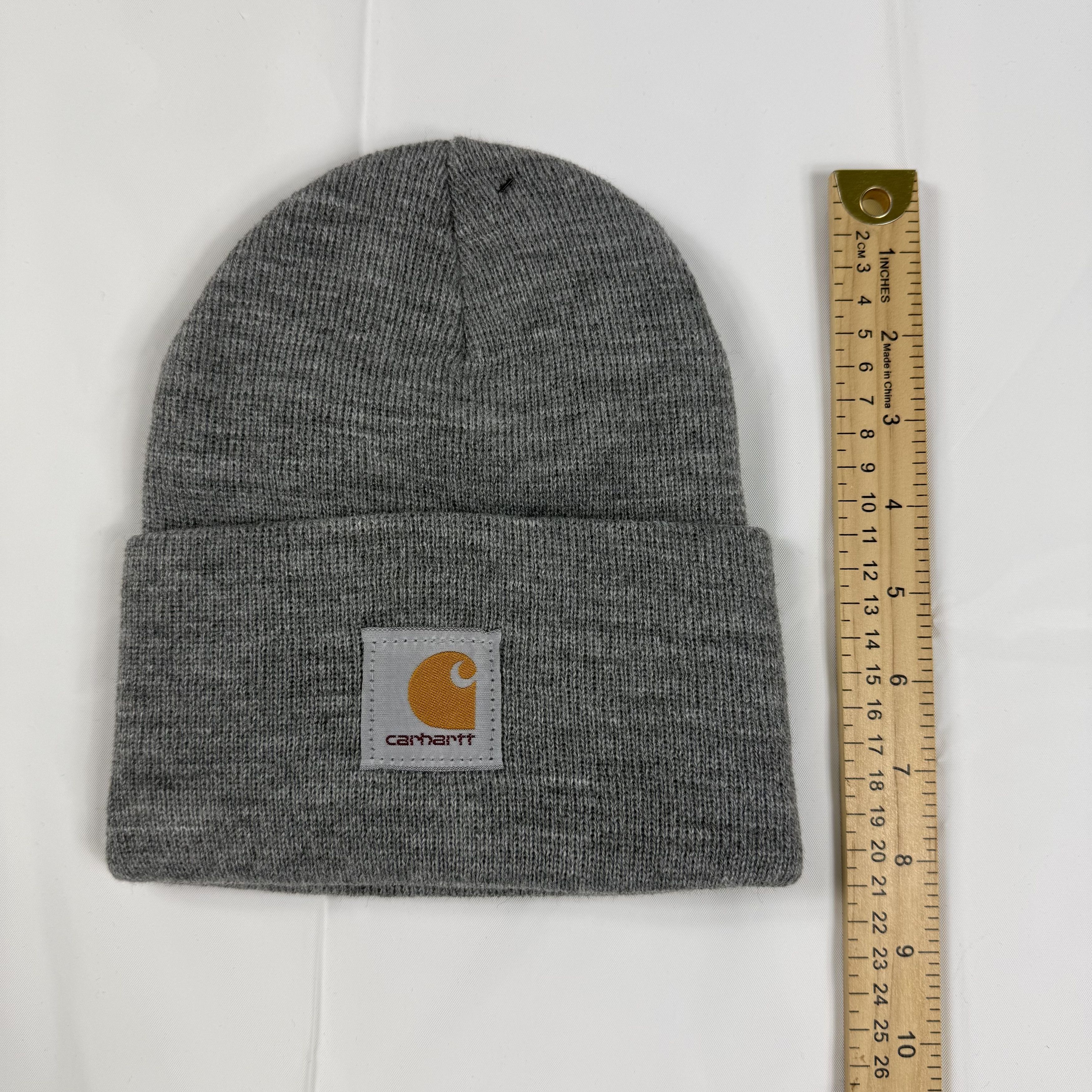 Carhartt Carhartt A18 Heather Gray Acrylic Watch Hat Beanie Logo Size ONE SIZE - 10 Thumbnail