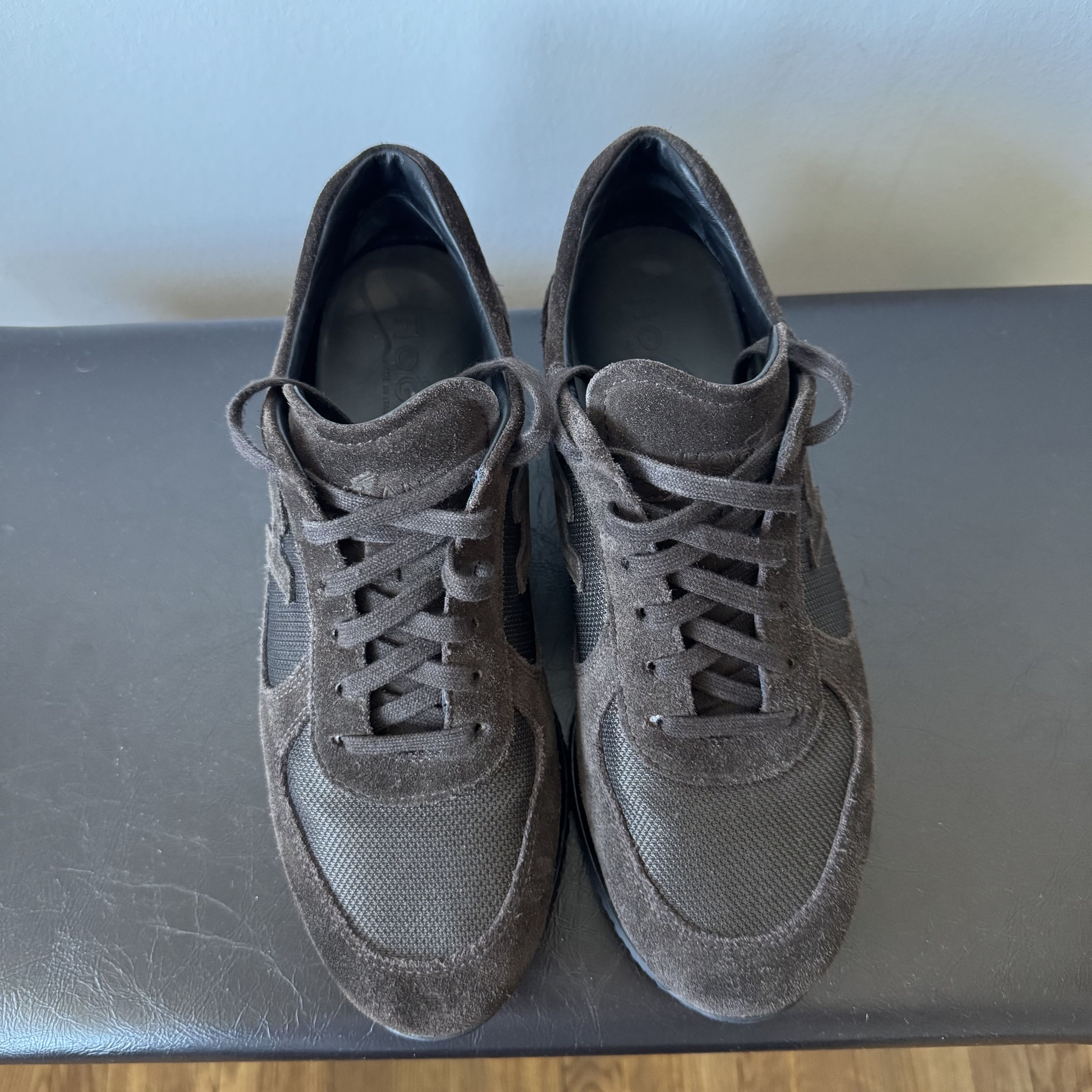 Hogan HOGAN Suede Brown Logo Sneakers Italy Size US 7 / EU 40 - 8 Thumbnail