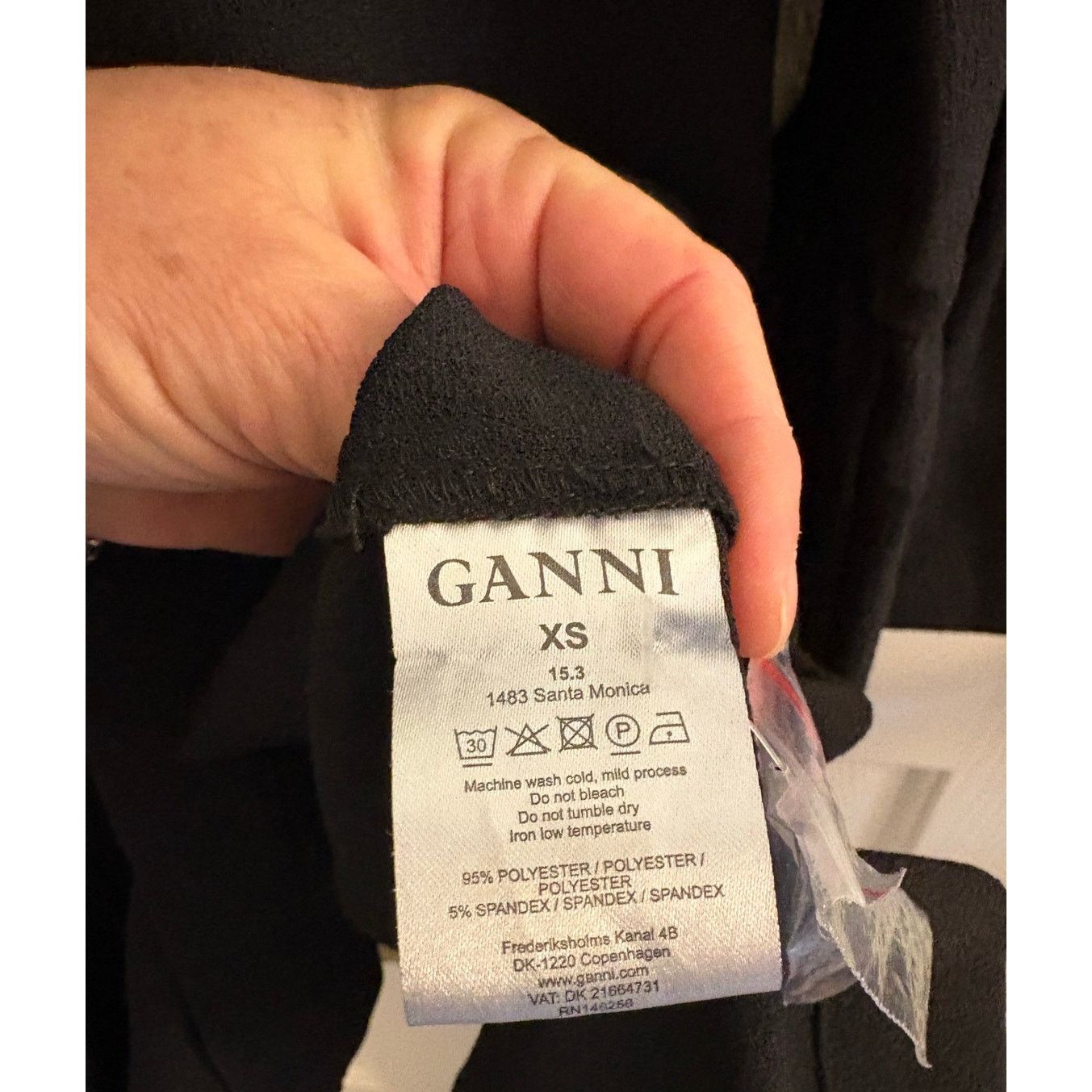 Ganni Ganni Black Dress with Bell Sleeves. Size XS Size XS / US 0-2 / IT 36-38 - 6 Thumbnail