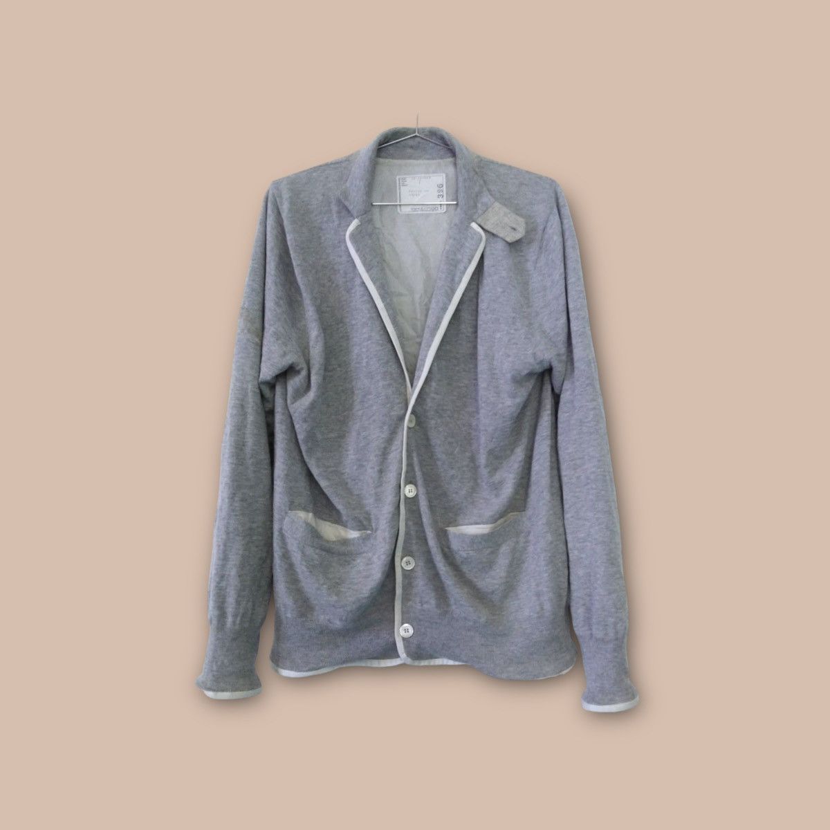 Sacai SACAI Colorblock Pattern Collar Cardigan Size US M / EU 48-50 / 2 - 1 Thumbnail
