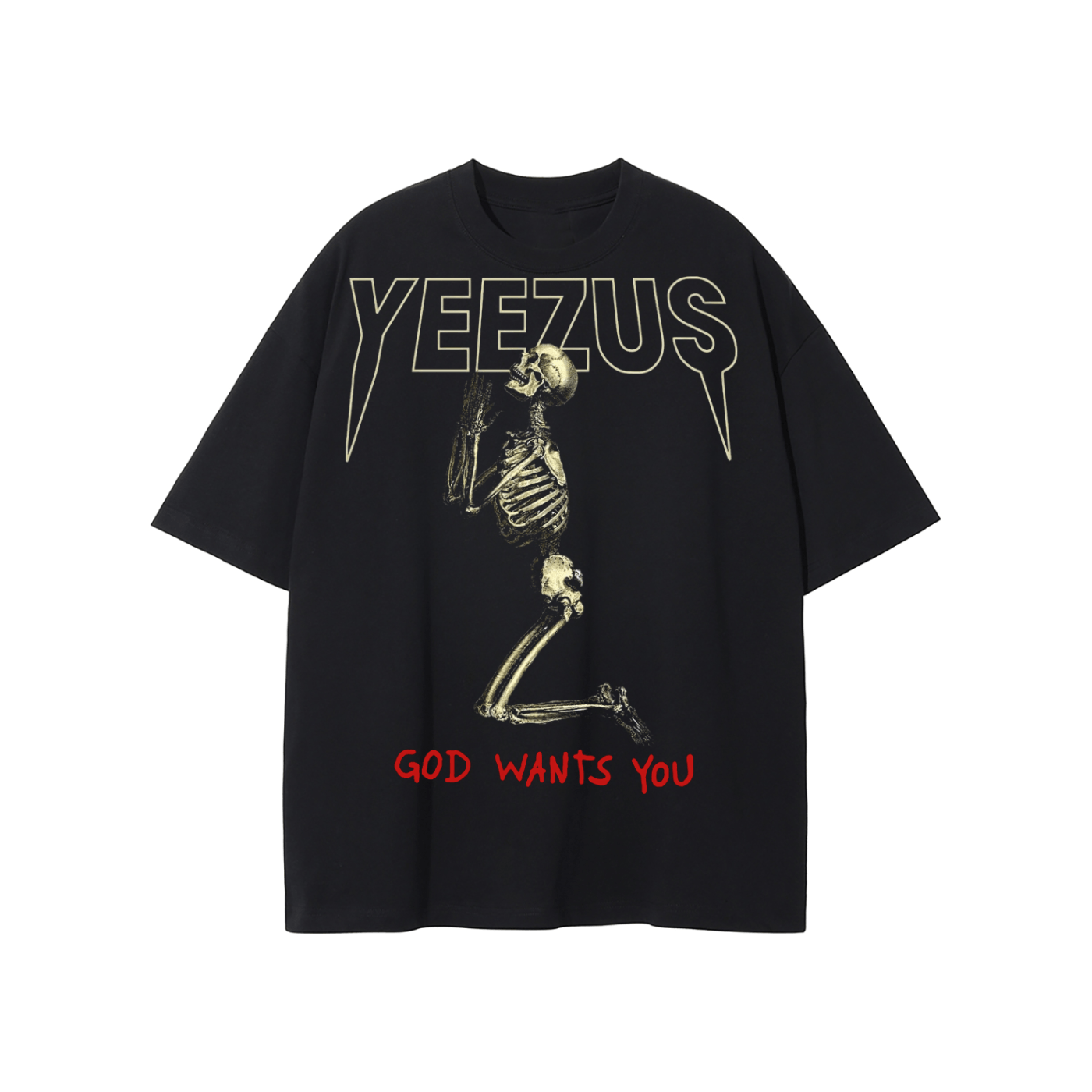 Other Yeezus 2013 "God Wants You" Vintage Concert Graphic T-Shirt Size US XL / EU 56 / 4 - 1 Thumbnail