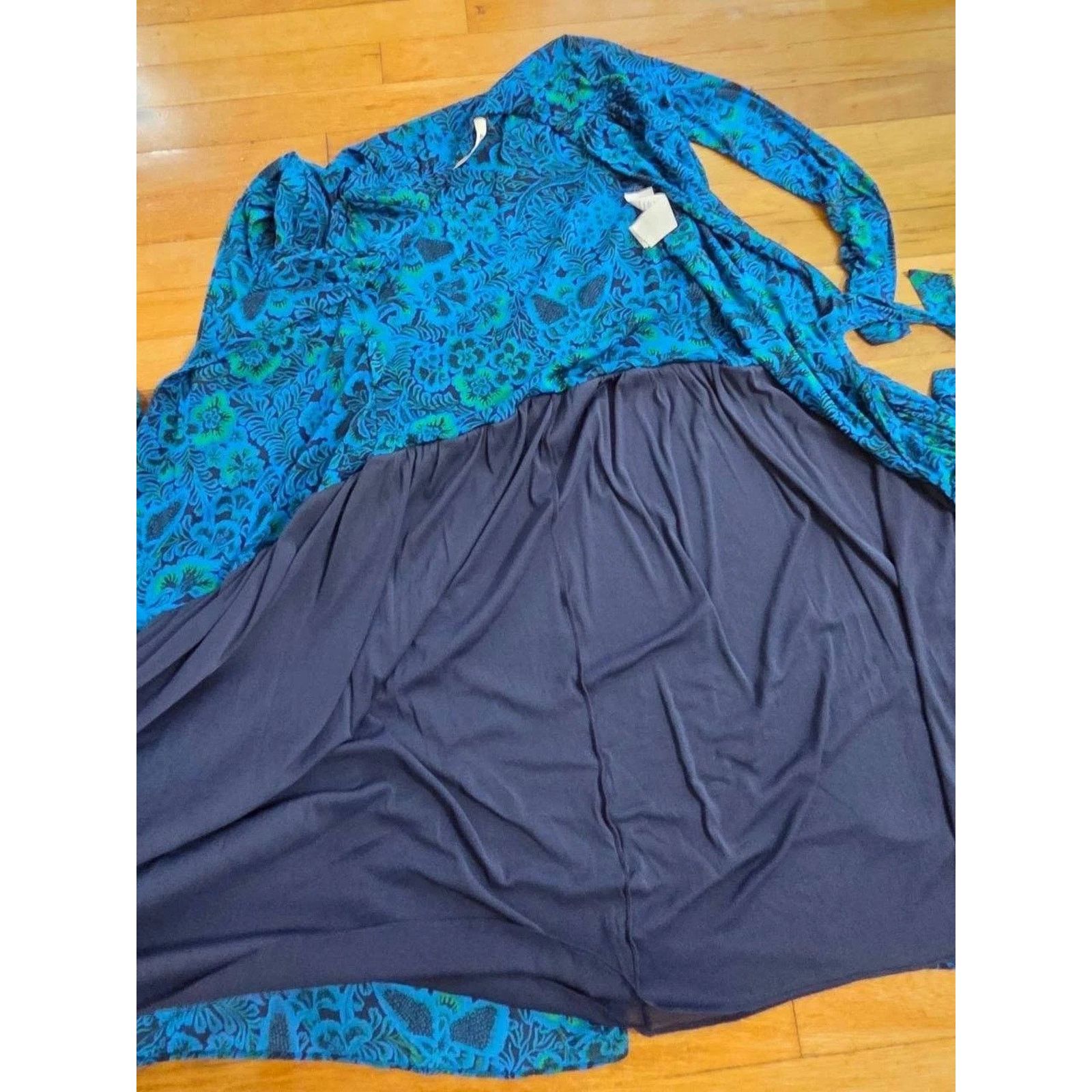 Diane von Furstenberg Diane von Furstenberg - Blue & Green Dress Size S A001551 Size S / US 4 / IT 40 - 8 Thumbnail