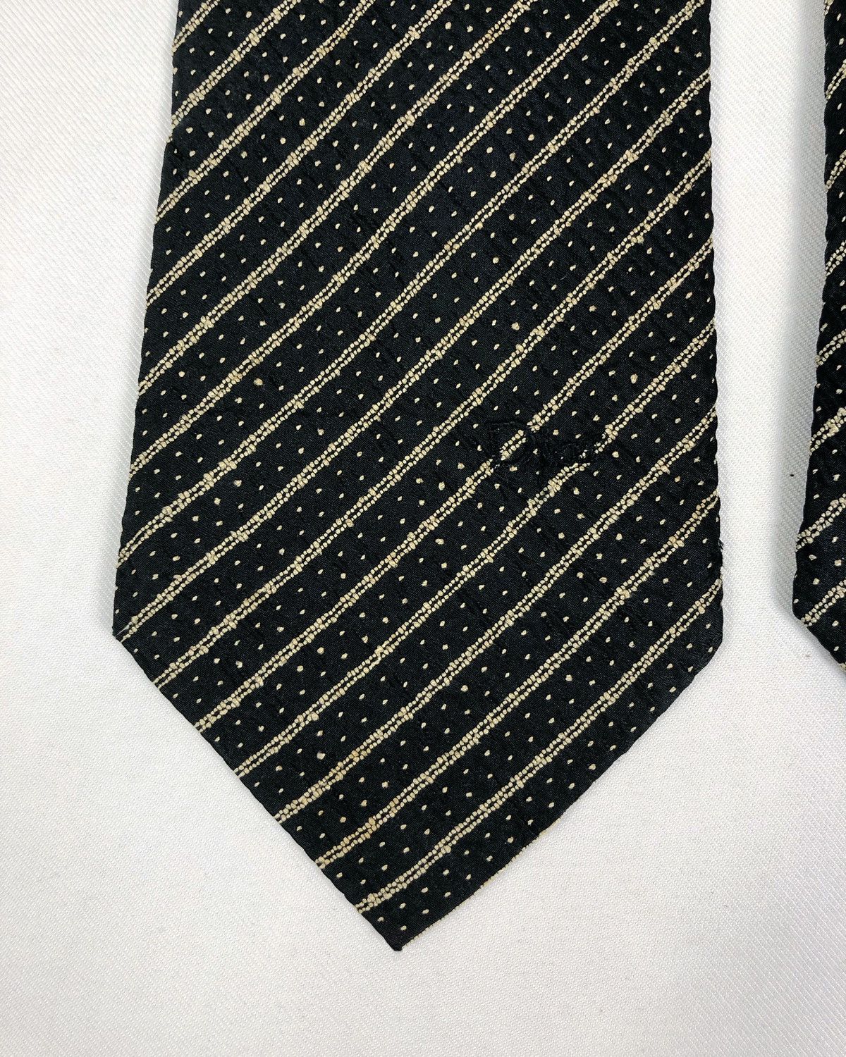 Christian Dior Monsieur Rare Vintage Christian Dior Monsieur Stripes Silk Tie Size ONE SIZE - 4 Thumbnail